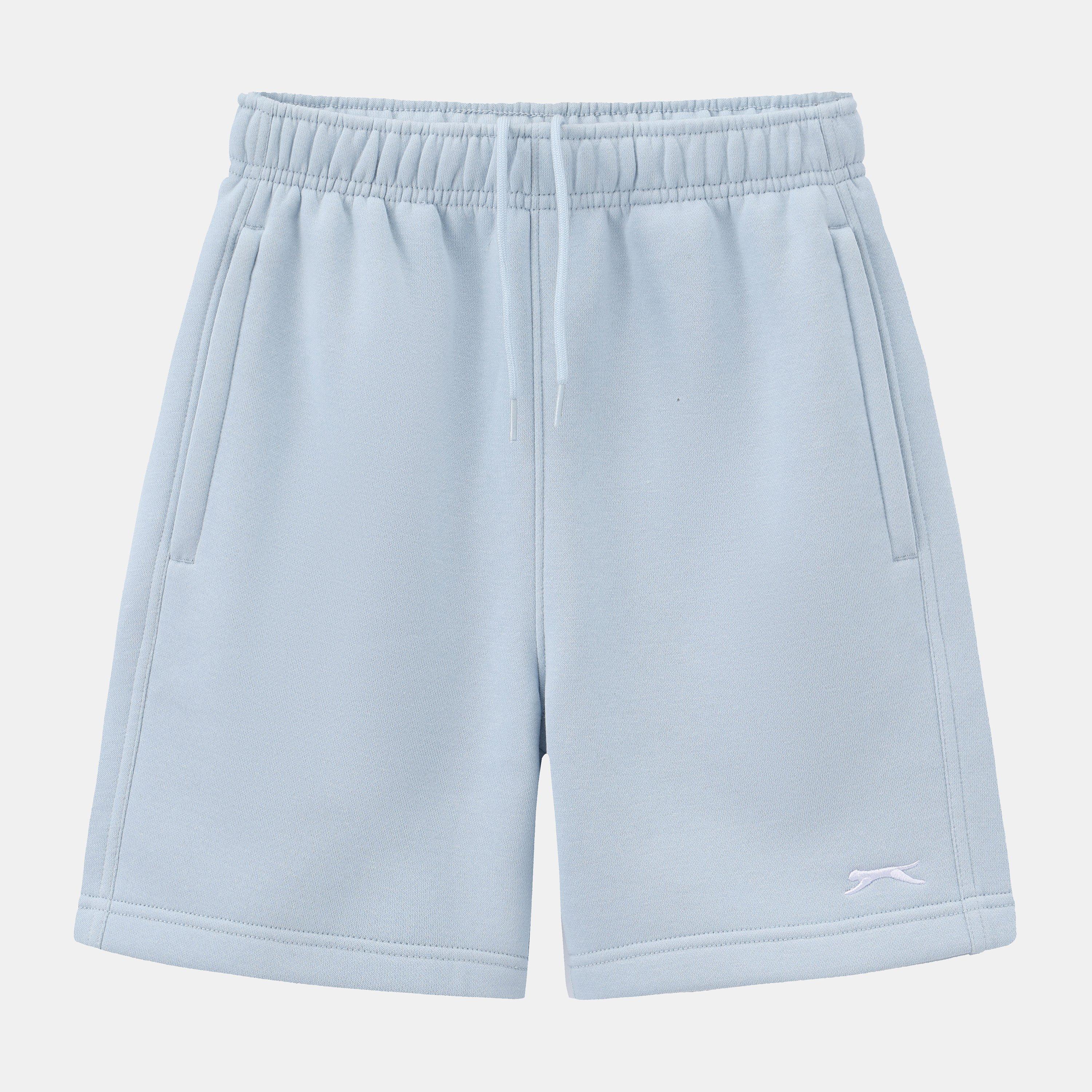 Slazenger Boys Kids Fleece Jogger Shorts - Light Blue - 9-10 Yrs