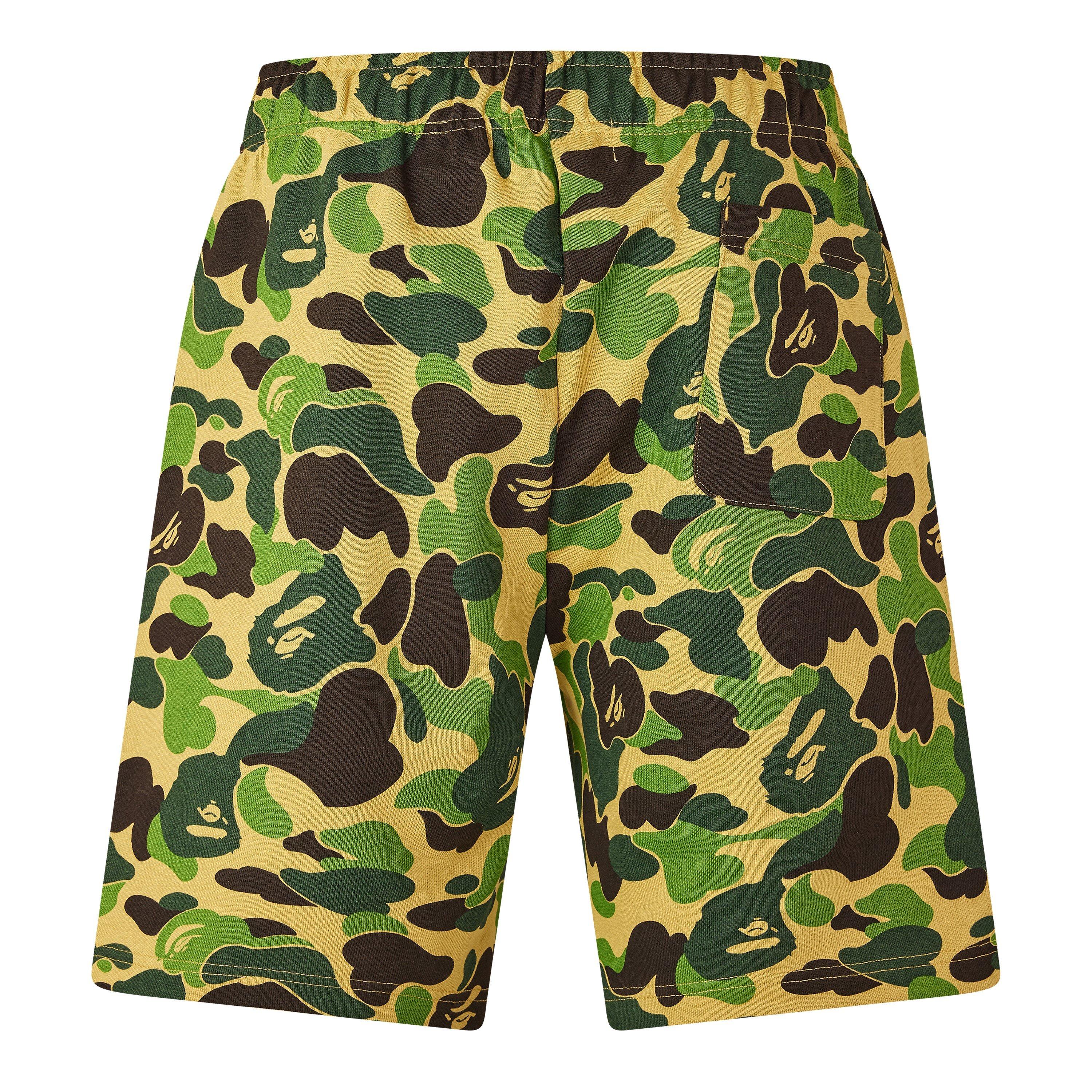 Green - A Bathing Ape - Men's Fleece Jogger Shorts - 2