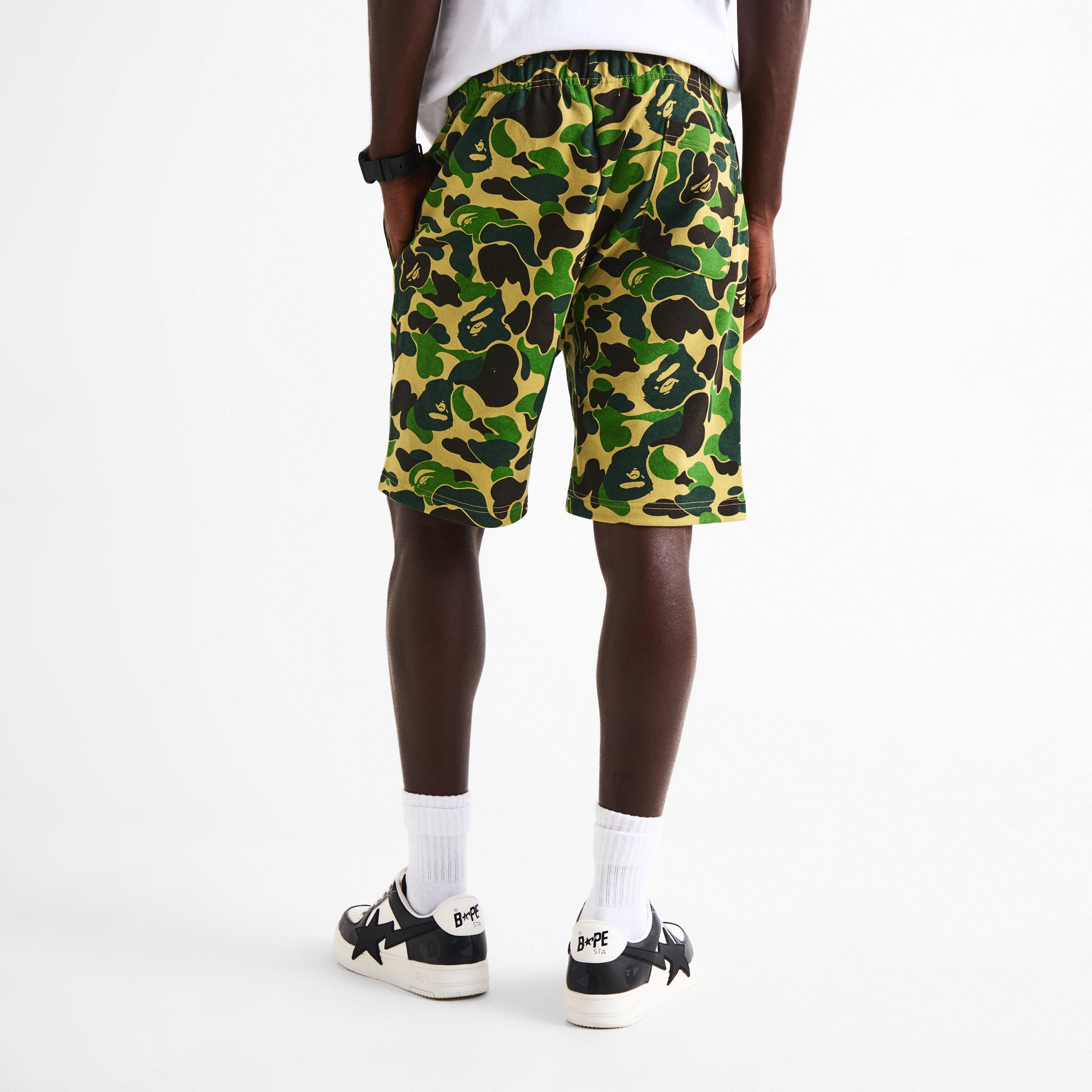 Green - A Bathing Ape - Men's Fleece Jogger Shorts - 4