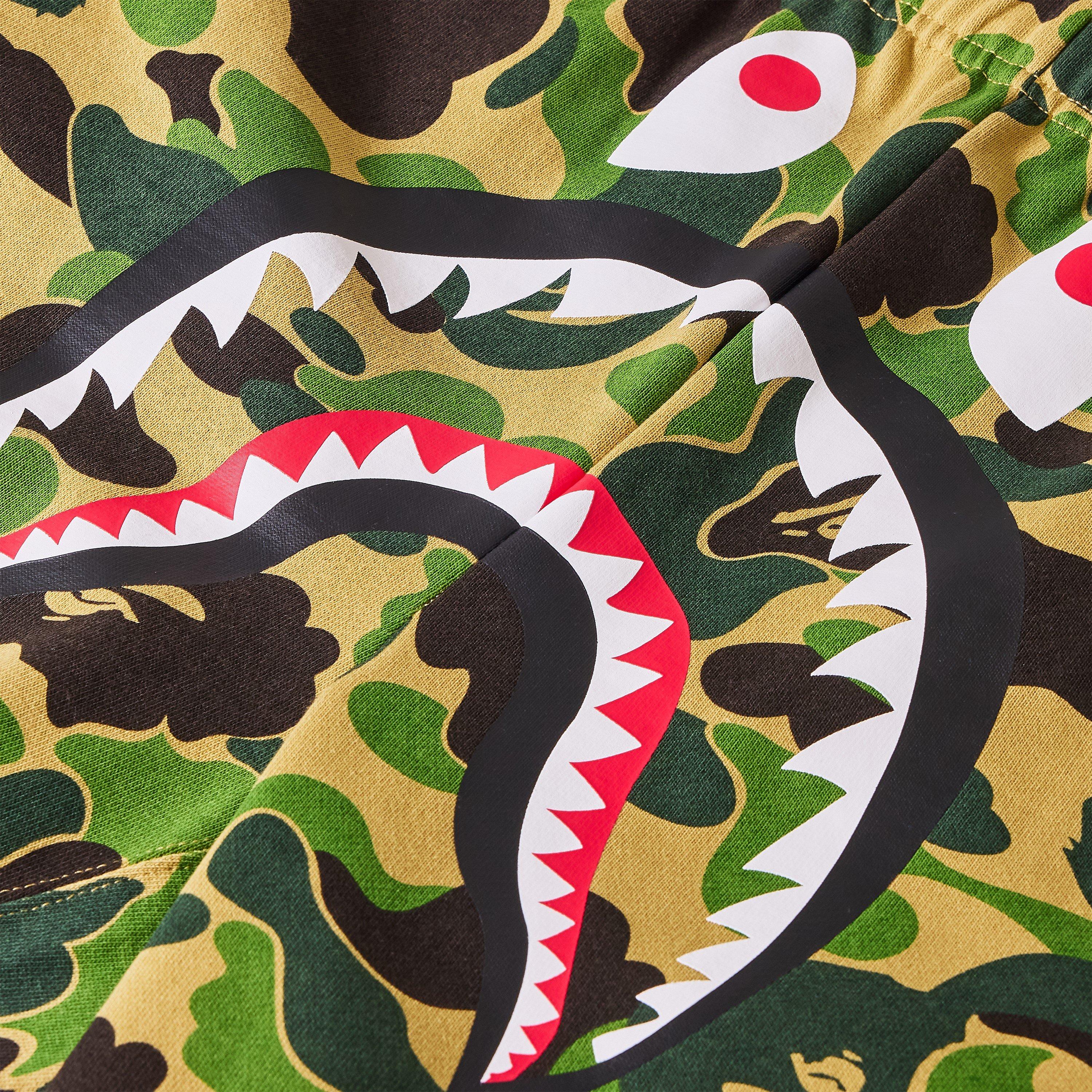 Green - A Bathing Ape - Men's Fleece Jogger Shorts - 5