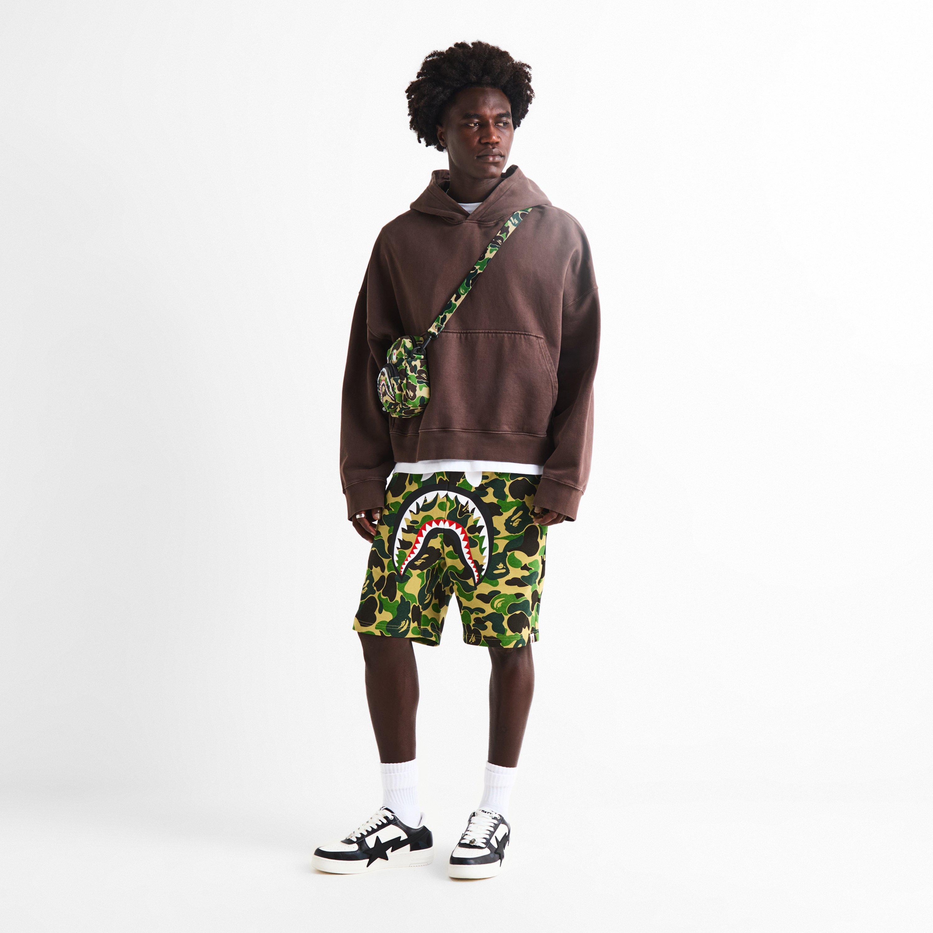 Green - A Bathing Ape - Men's Fleece Jogger Shorts - 6