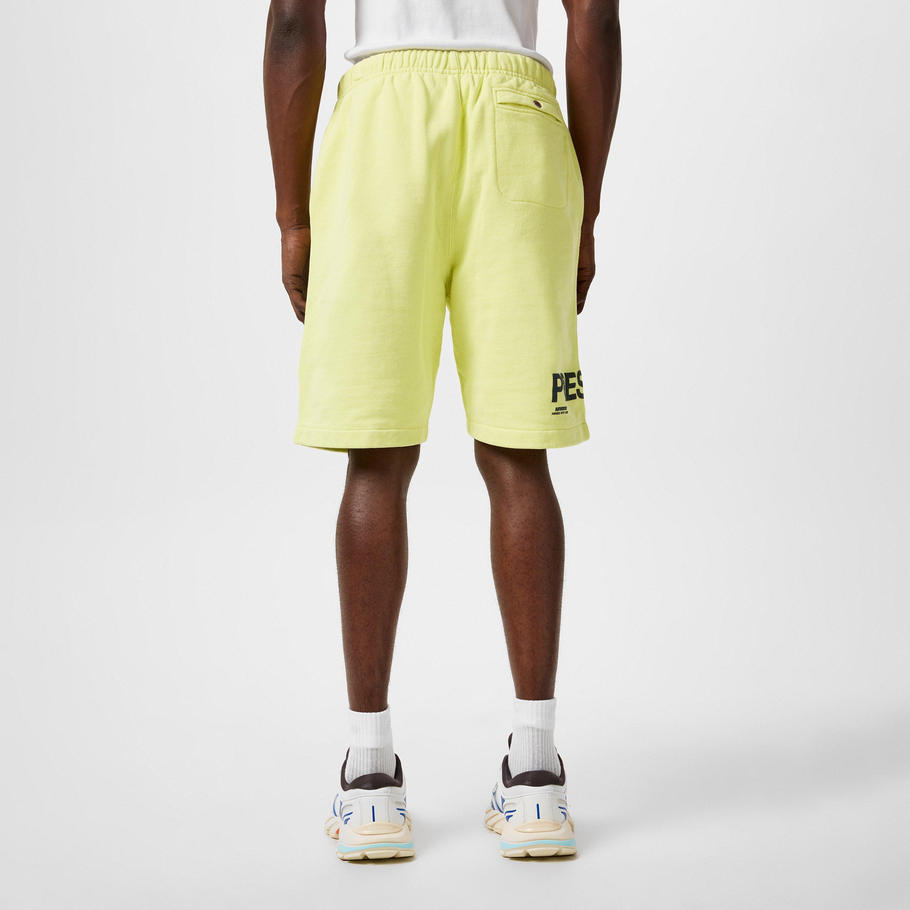 Lemon Yellow - Heron Preston - Men's Fleece Jogger Shorts - 3