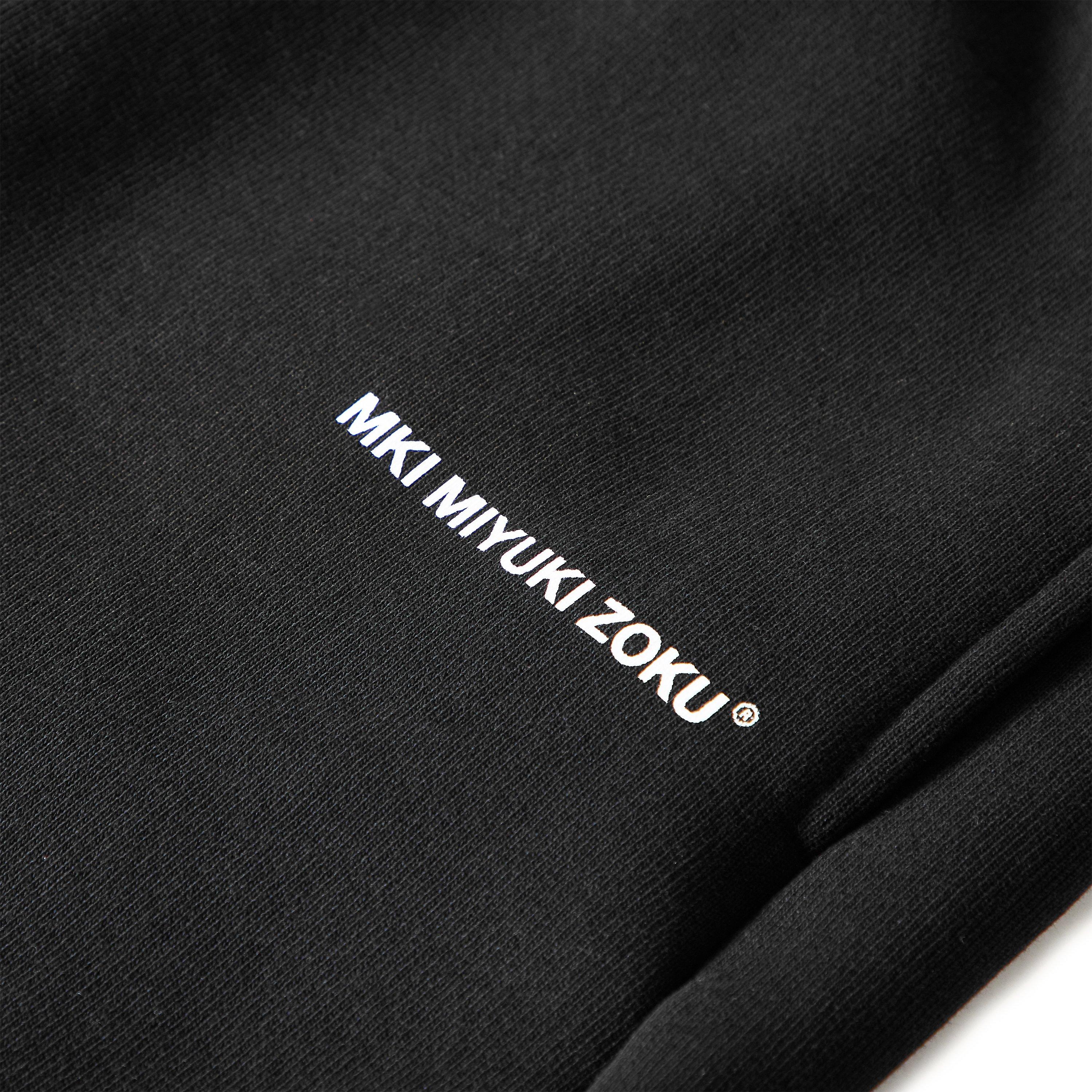 Black - MKI MIYUKI ZOKU - Men's Uniform Fleece Jogger Shorts - 5