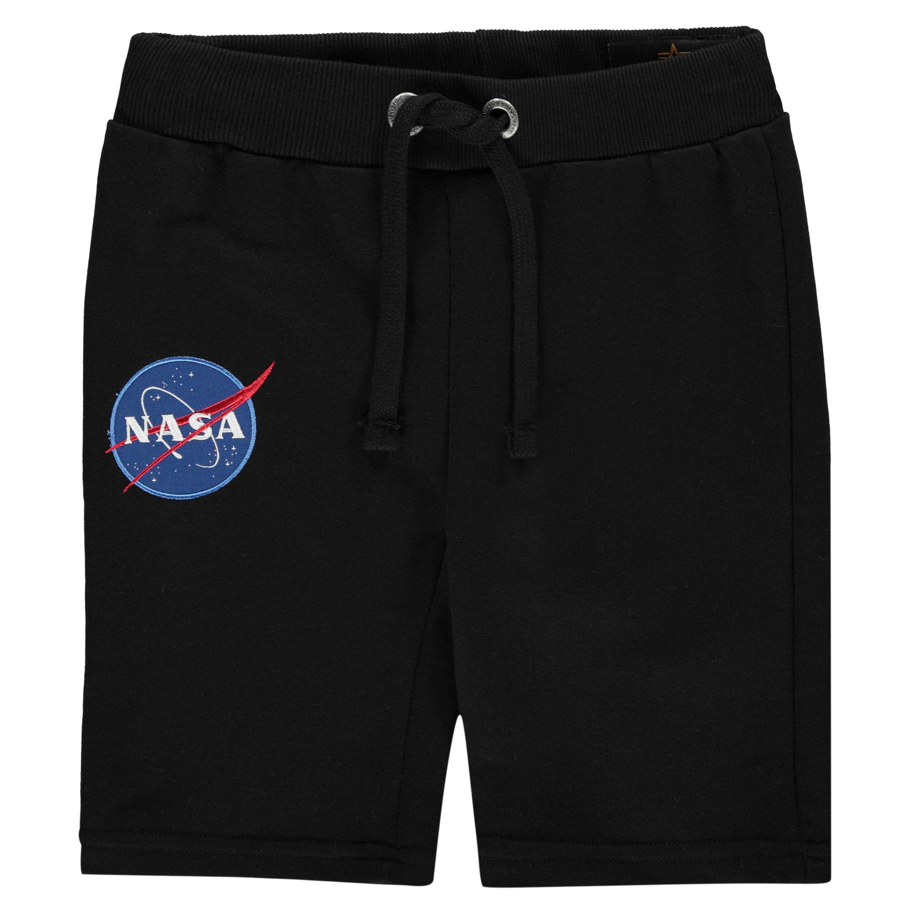 Black 03 - Alpha Industries - NASA Shorts Juniors - 1