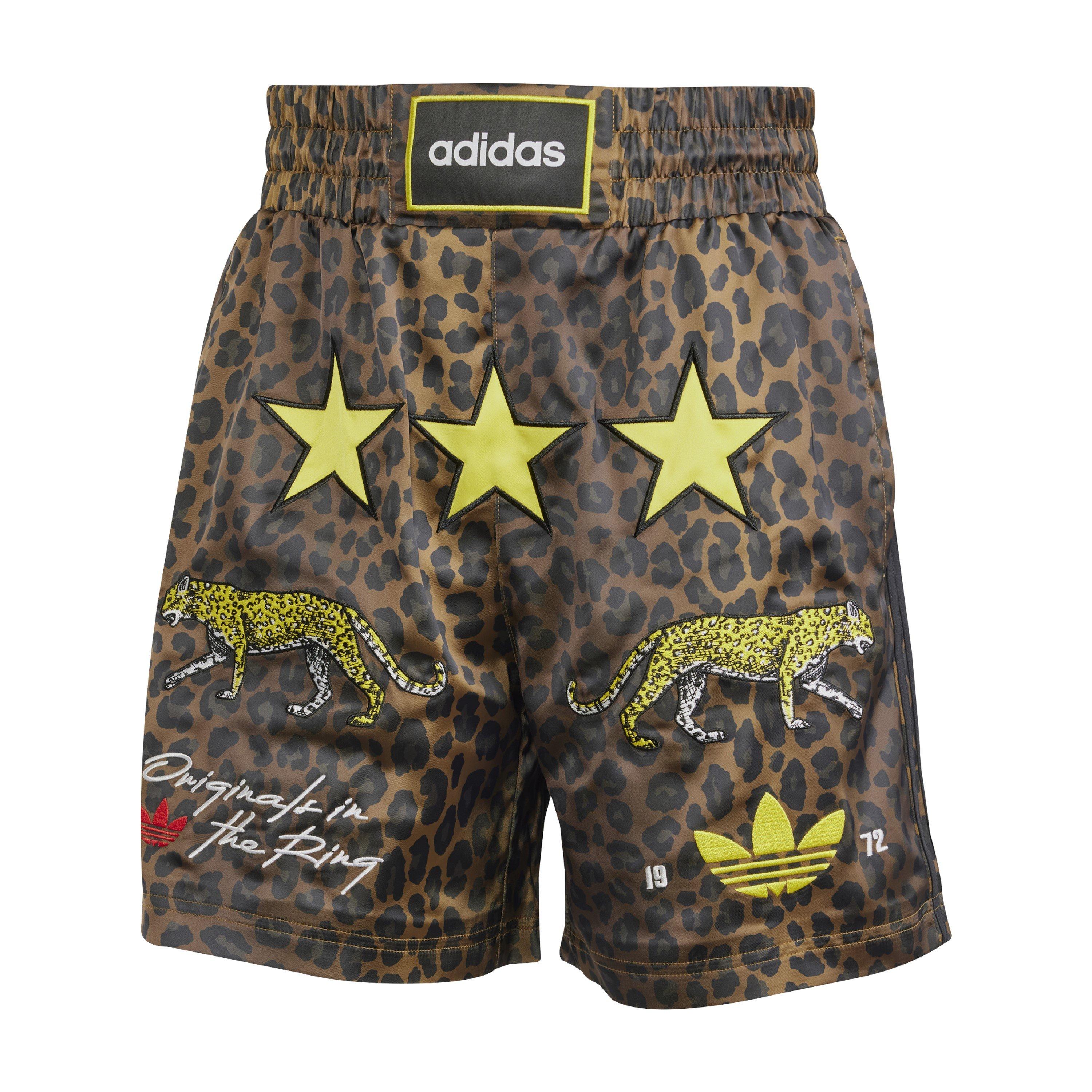 Leopard Aop - adidas Originals - Men's All Over Print Fleece Jogger Shorts - 1