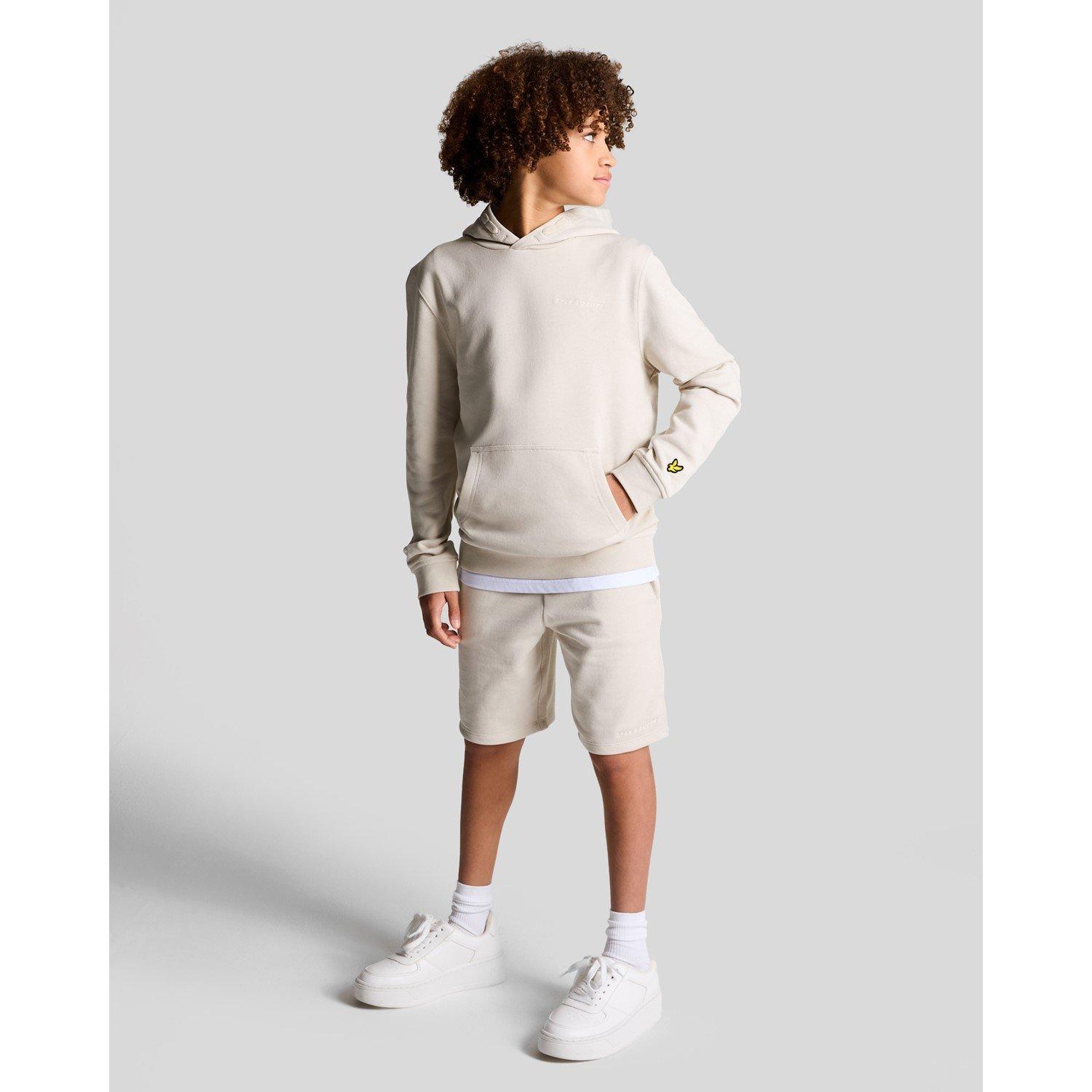 W870 Cove - Lyle and Scott - Kids' Script Embellished Fleece Jogger Shorts - 3