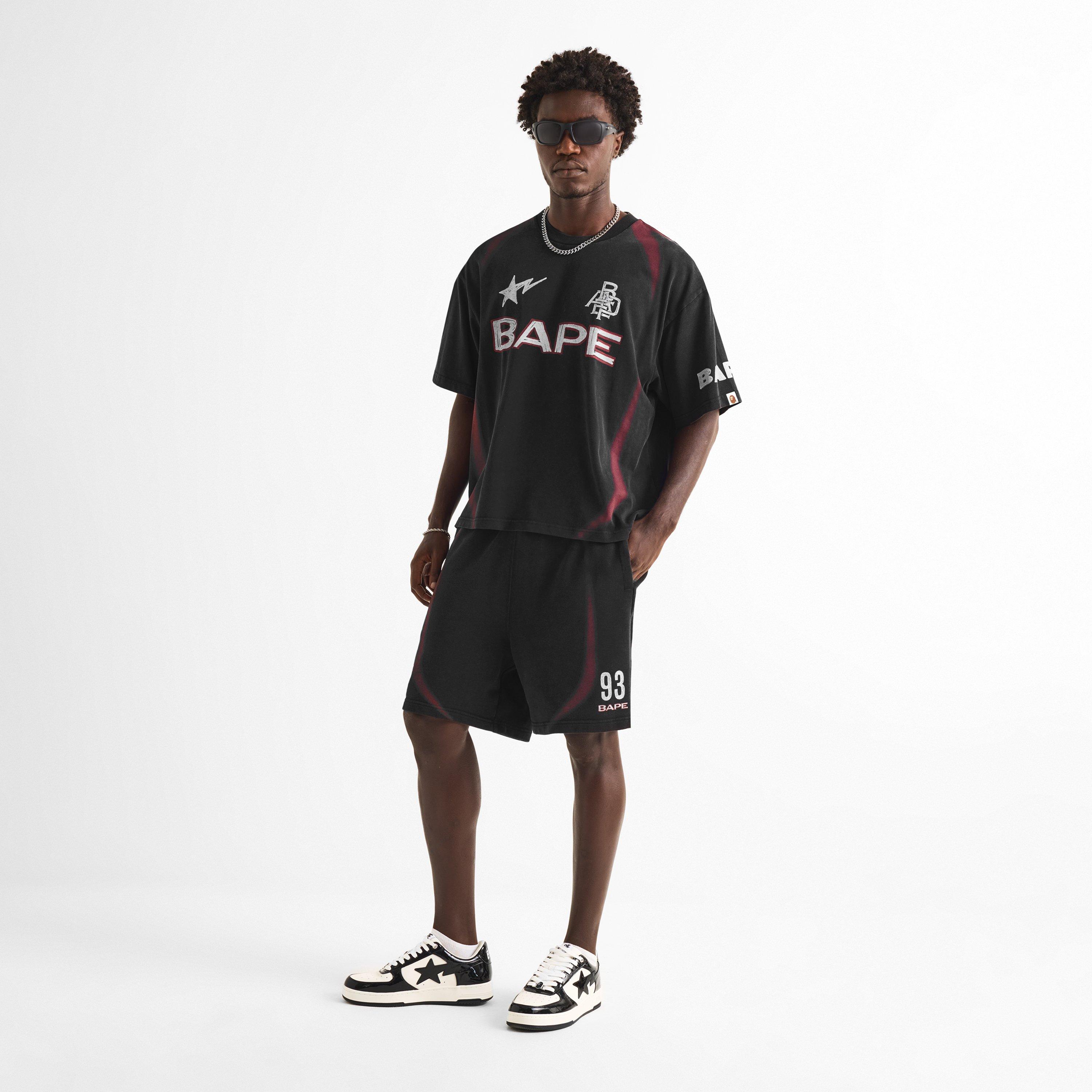 Black - A Bathing Ape - Bape Football Short Sn63 - 5