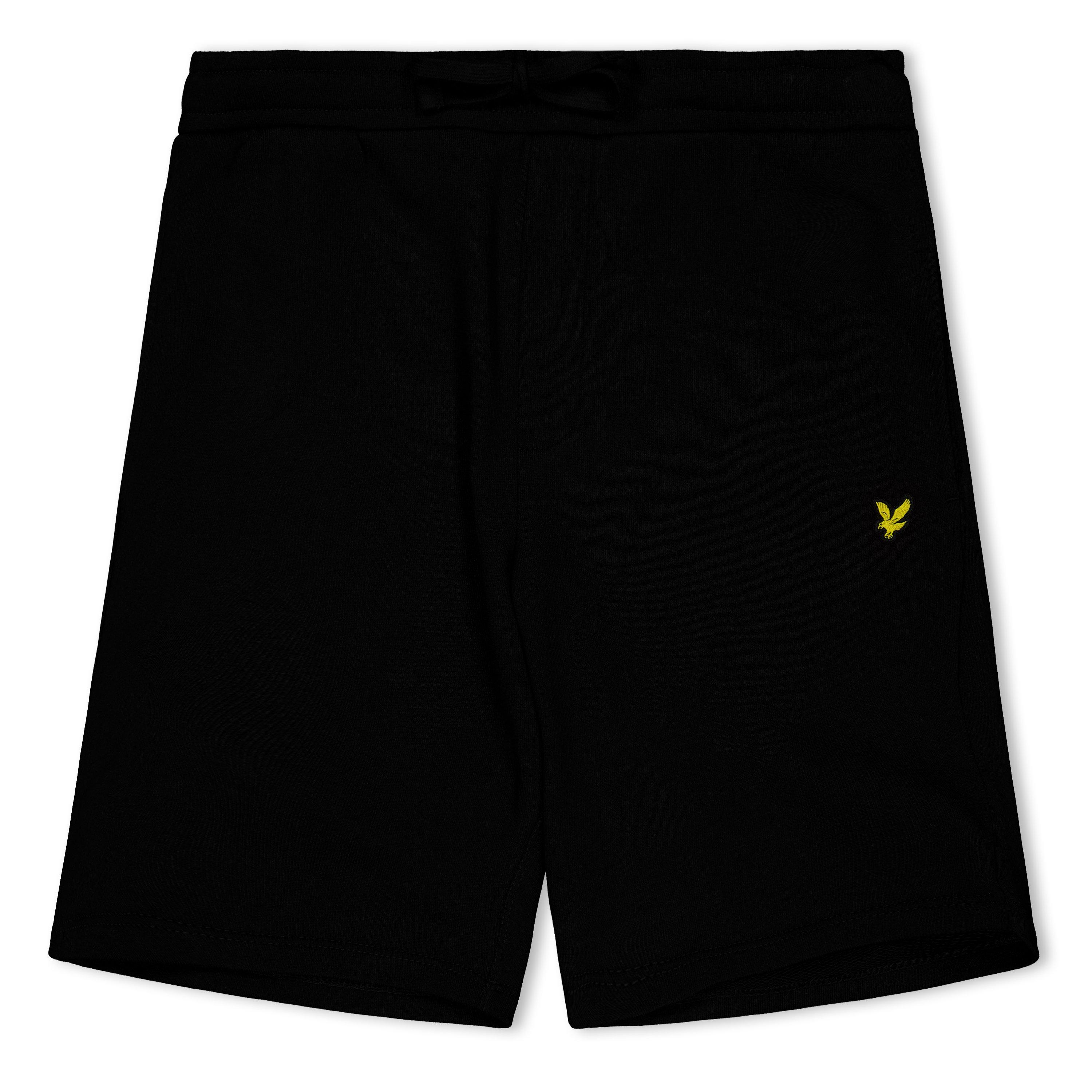 Lyle And Scott Boys Kids' Fleece Jogger Shorts - Jet Black Z865 - 14-15Y