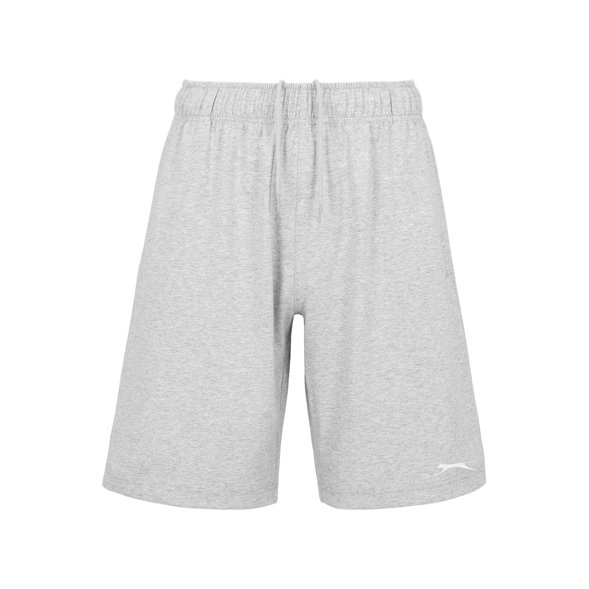 Slazenger Jersey Shorts Mens In Grey Marl