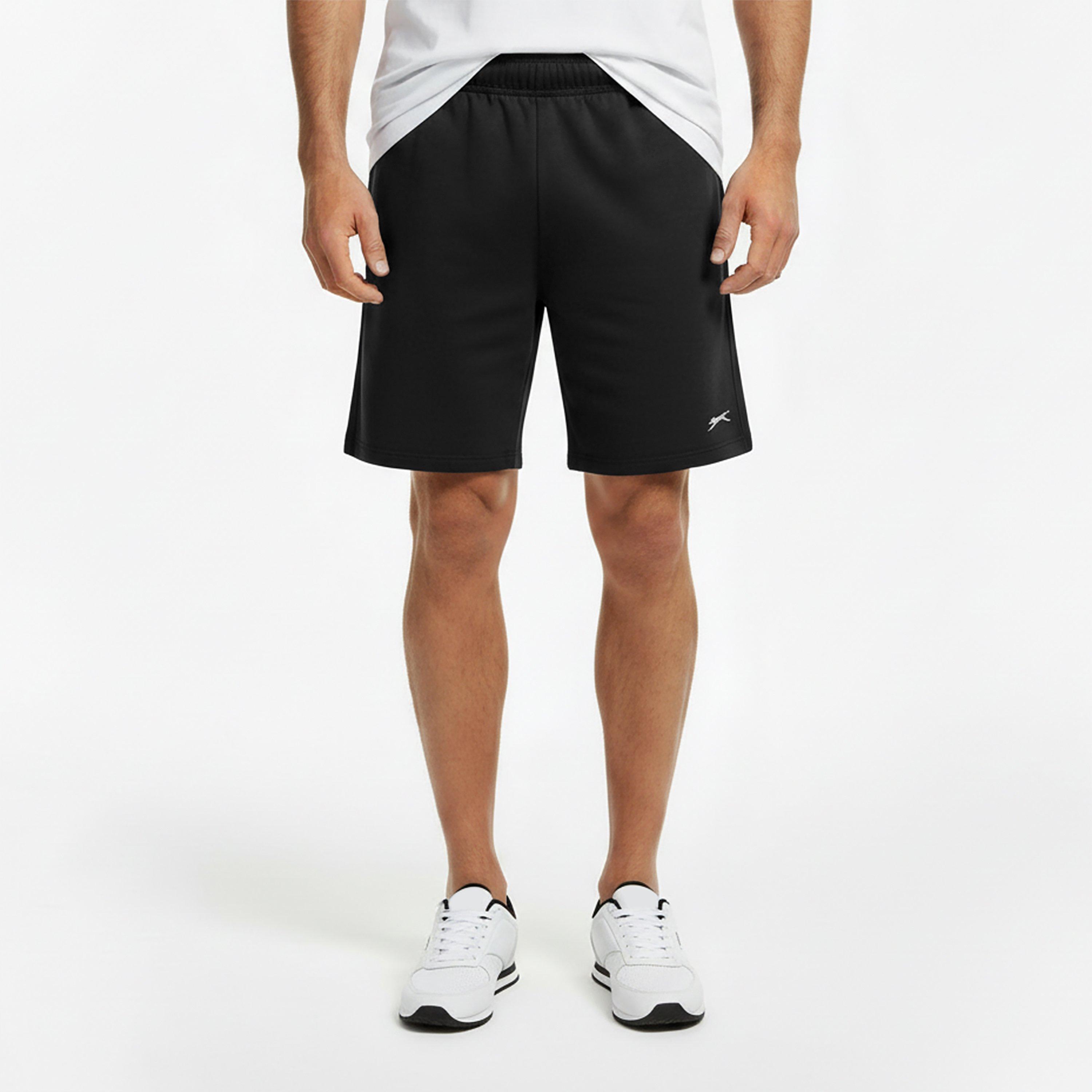 Black - Slazenger - Fleece Shorts Mens - 3