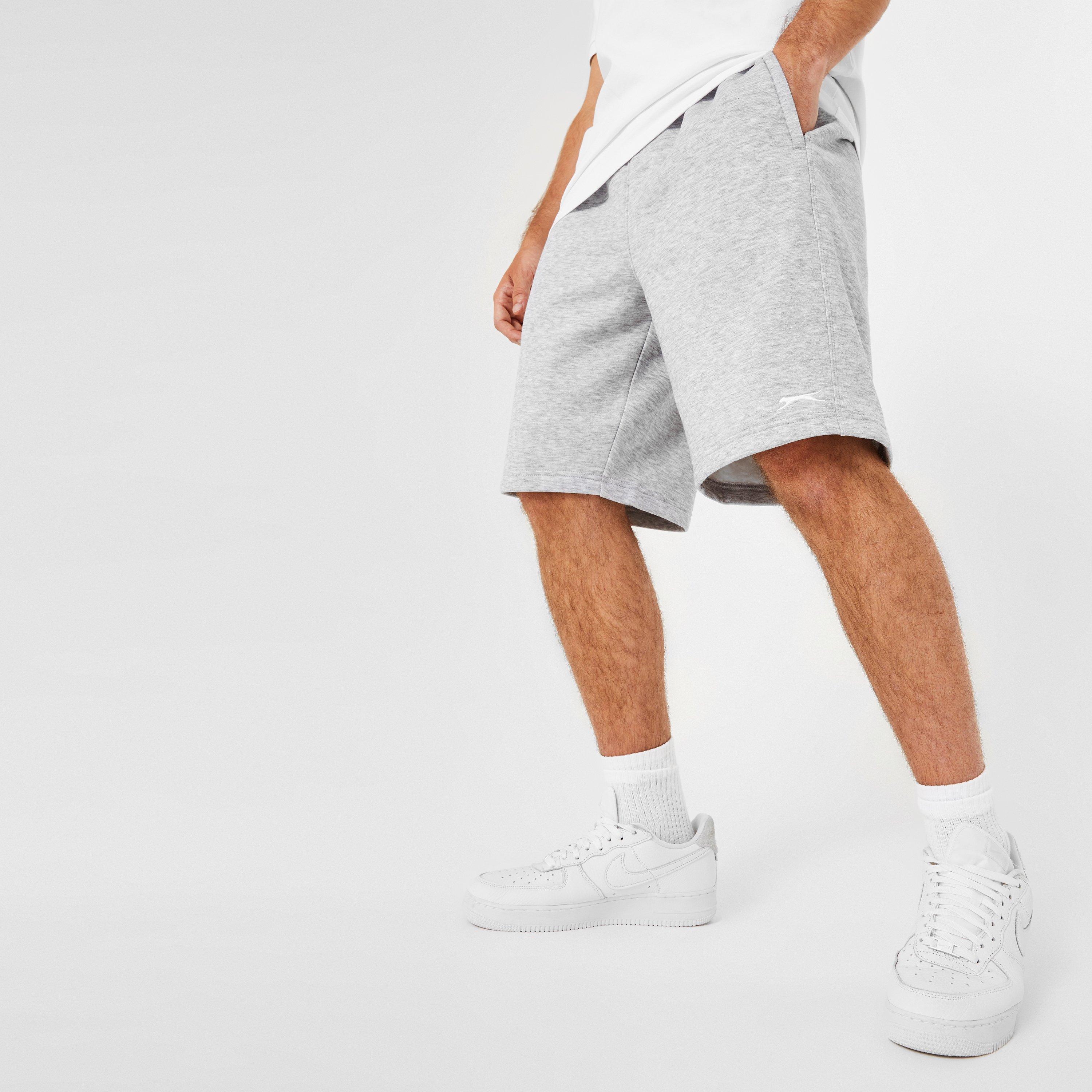Grey Marl - Slazenger - Fleece Shorts Mens - 3
