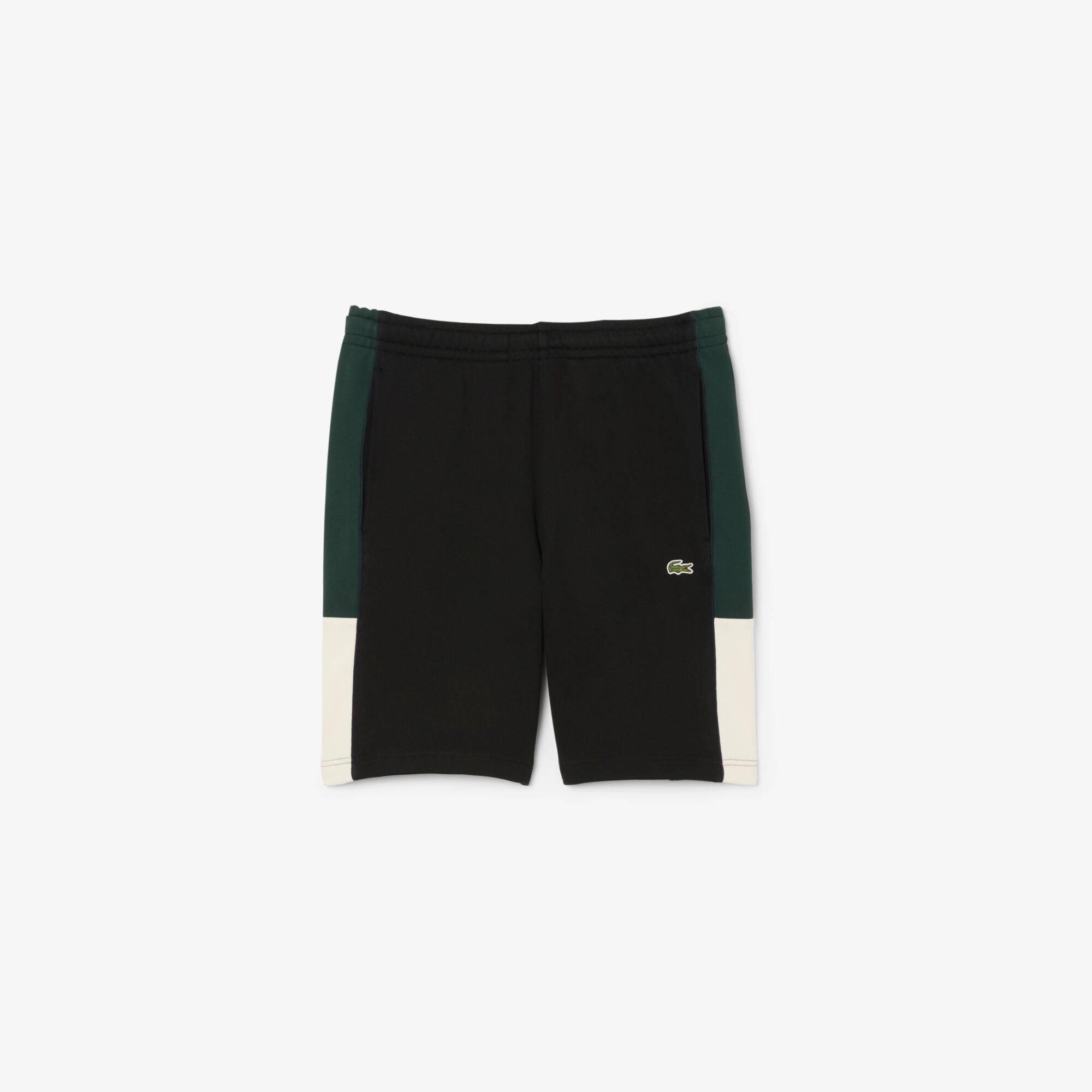 Black 6XH - Lacoste - Men's Soft Fleece Jogger Shorts - 1