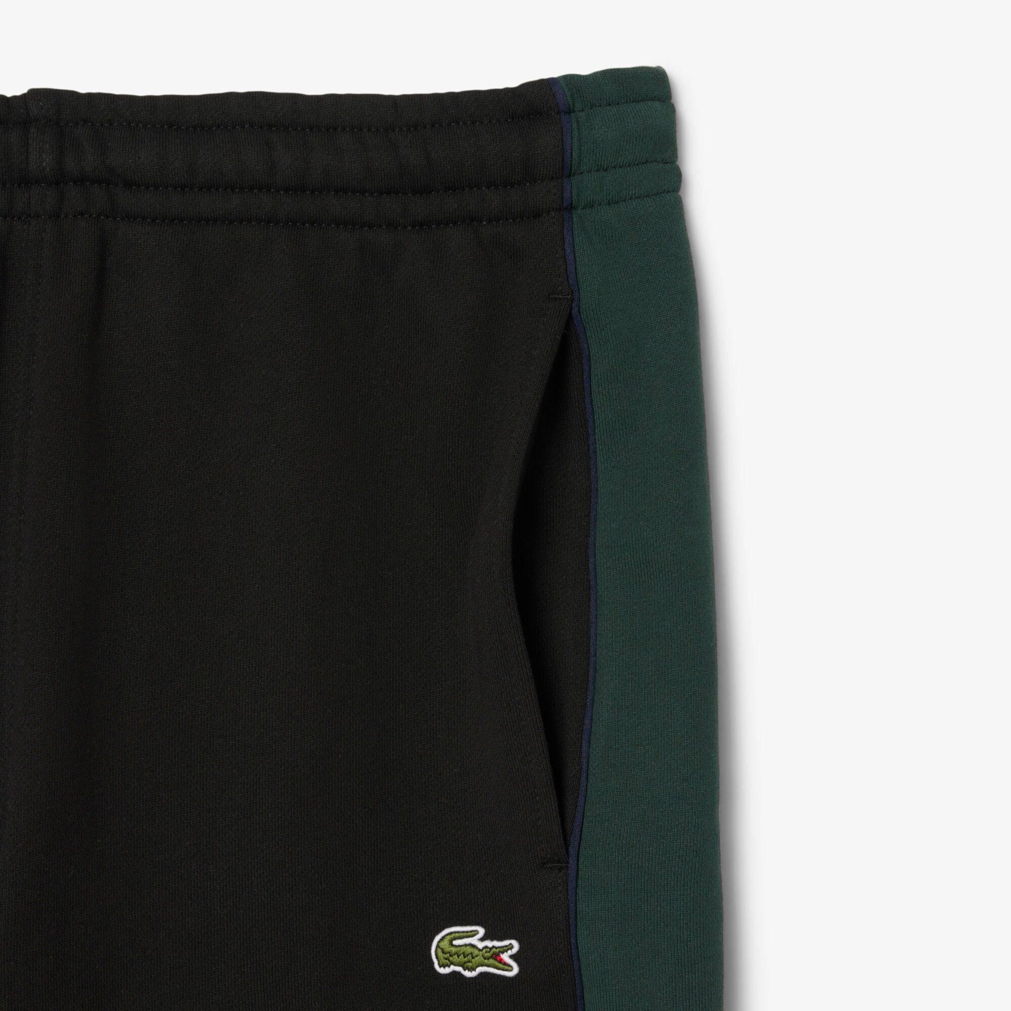Black 6XH - Lacoste - Men's Fleece Jogger Shorts - 2