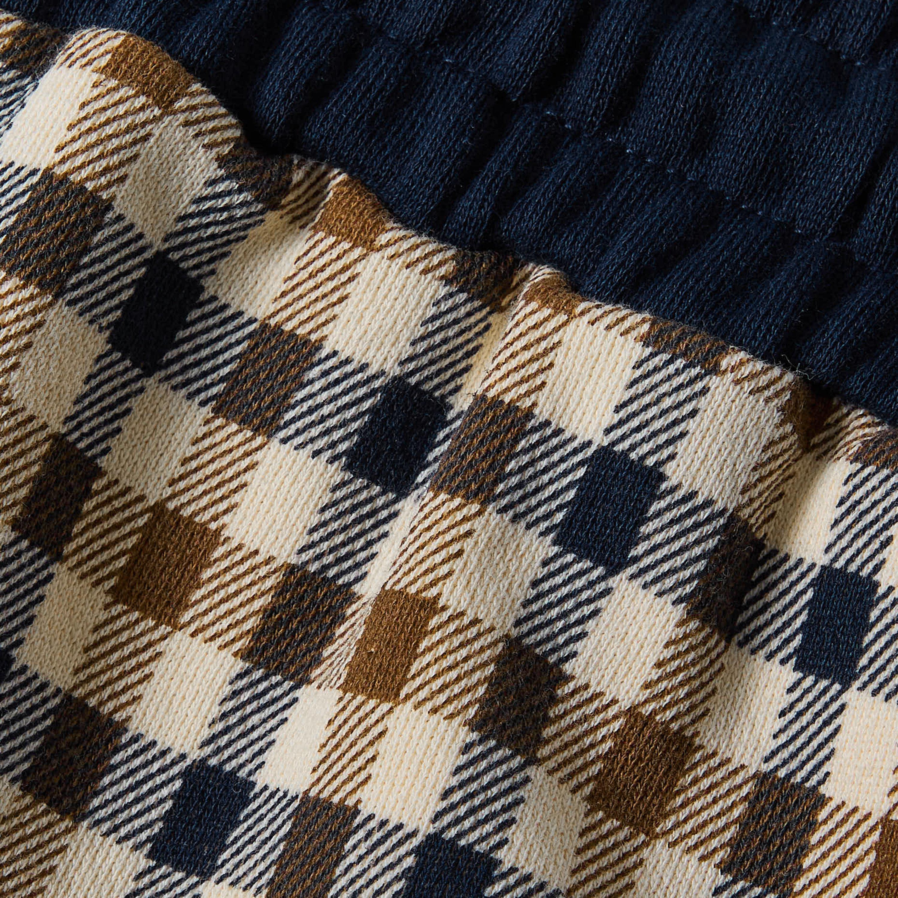 Check - Aquascutum - Men's Fleece Jogger Shorts - 5