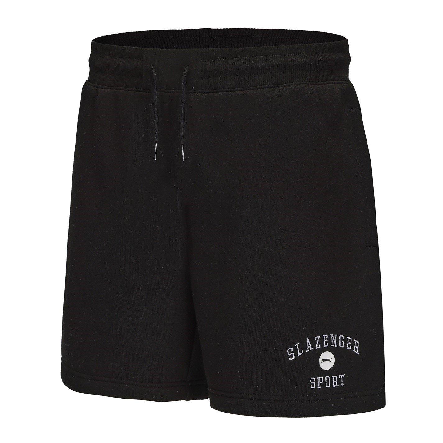 Black - Slazenger - Fleece Large Logo Short Mens - 3