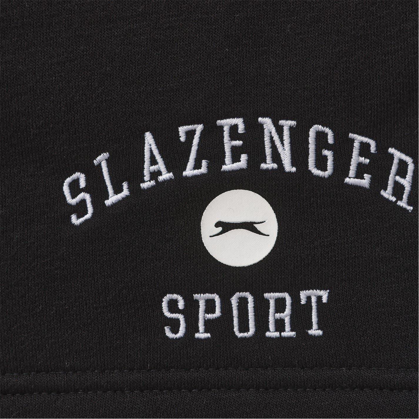Black - Slazenger - Fleece Large Logo Short Mens - 4