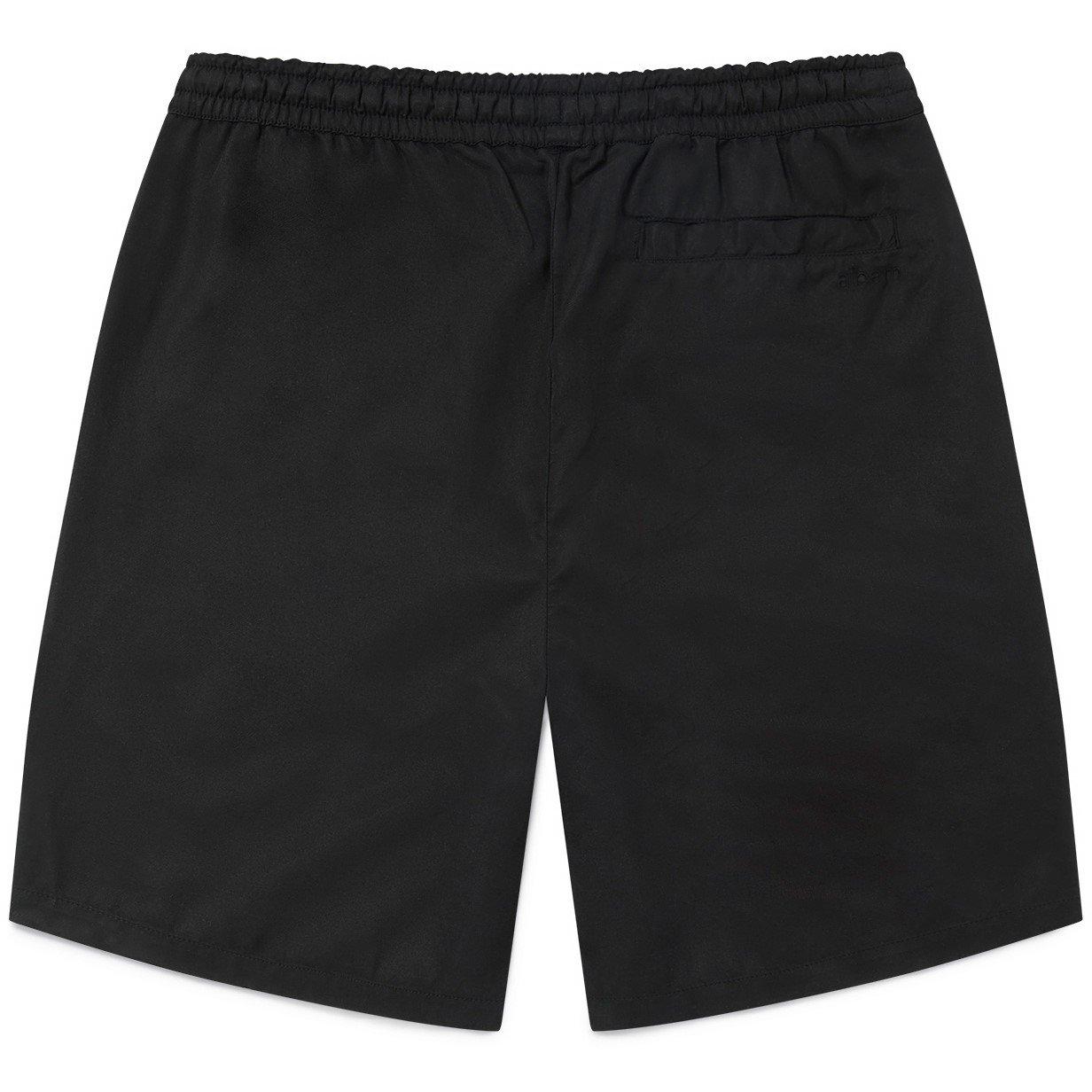 Black 001 - Albam - Men's Tencel Fleece Jogger Shorts - 2