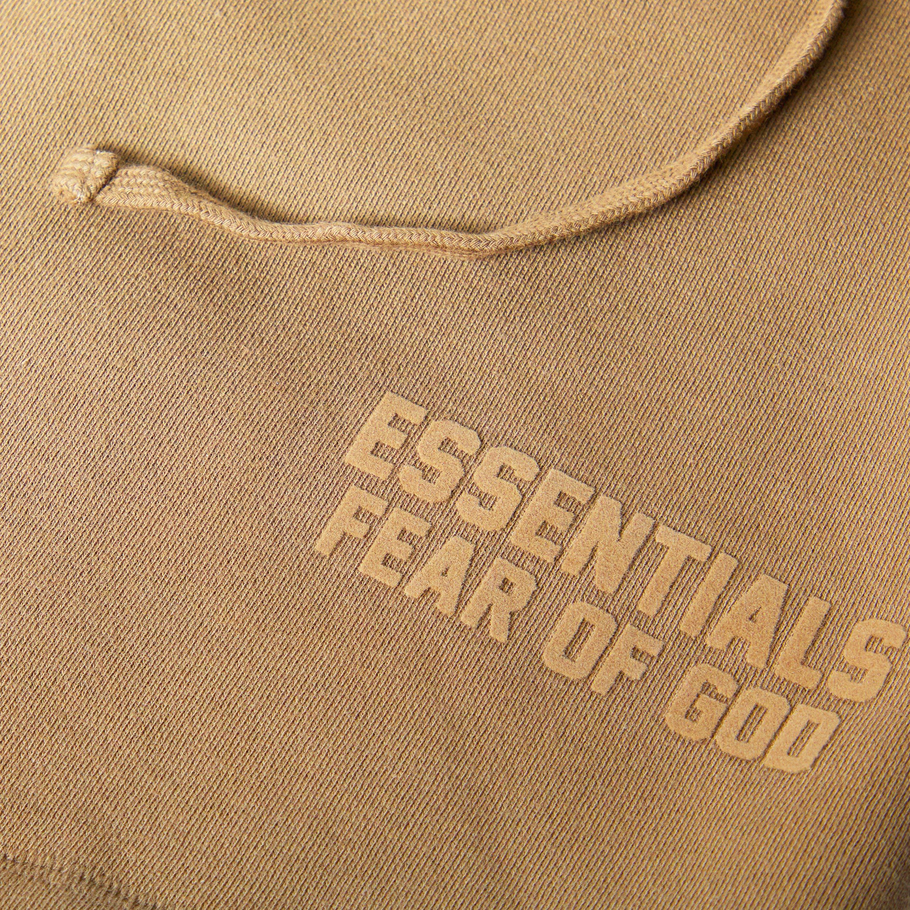 Brown - Fear Of God Essentials - Men's Fleece Jogger Shorts - 3