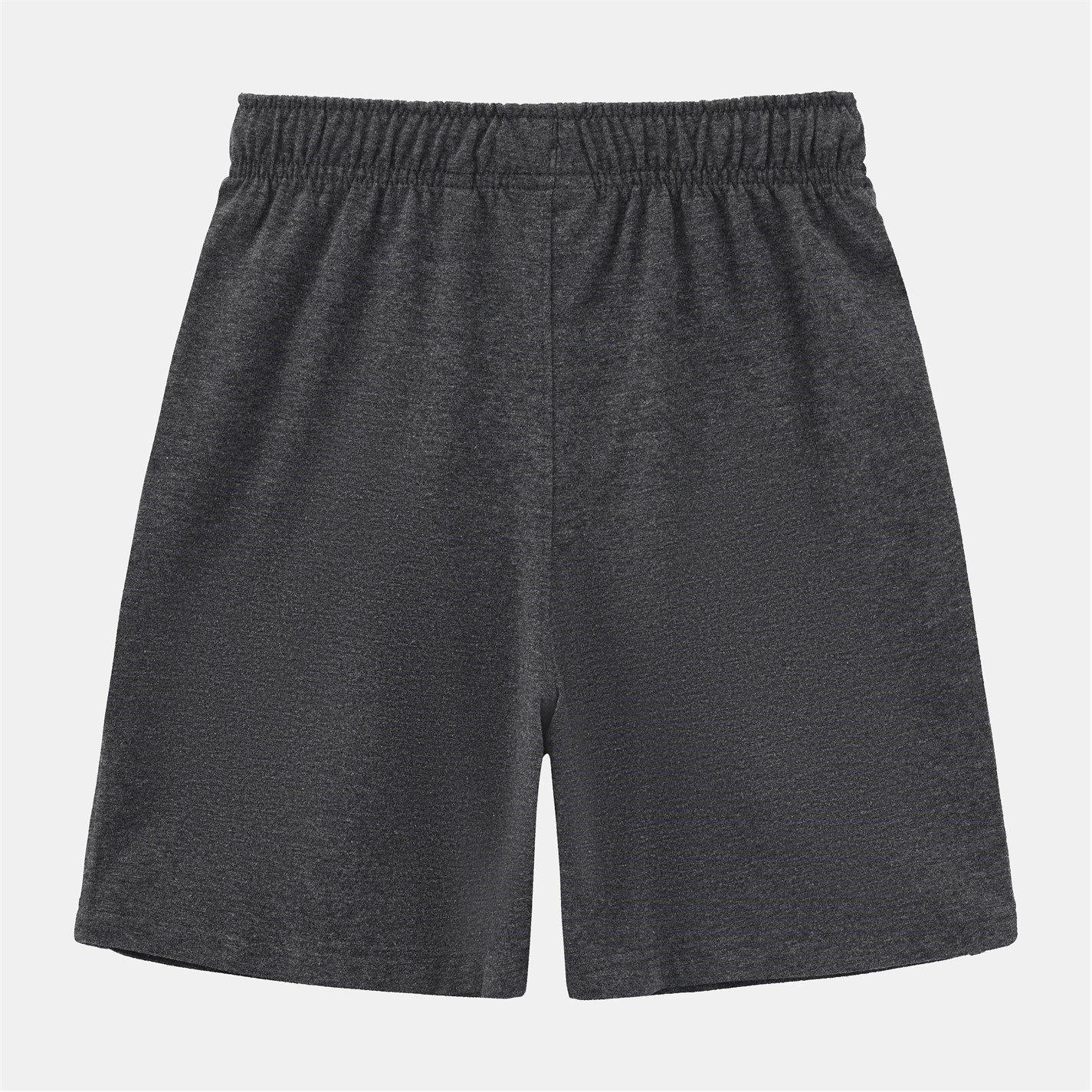 Houtskoolgrijs - Slazenger - Kids Cotton Jersey Jogger Shorts - 2