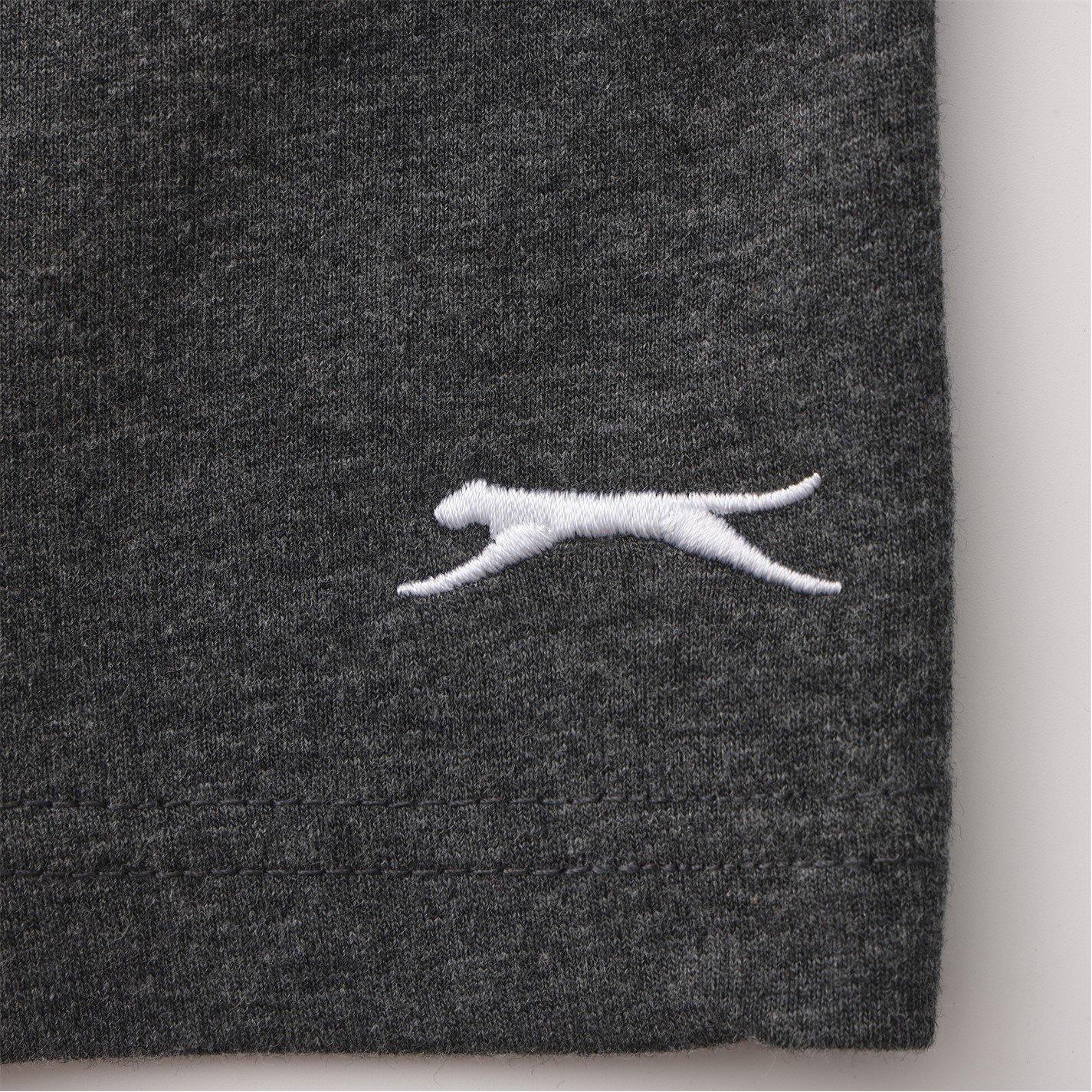 Houtskoolgrijs - Slazenger - Kids Cotton Jersey Jogger Shorts - 3
