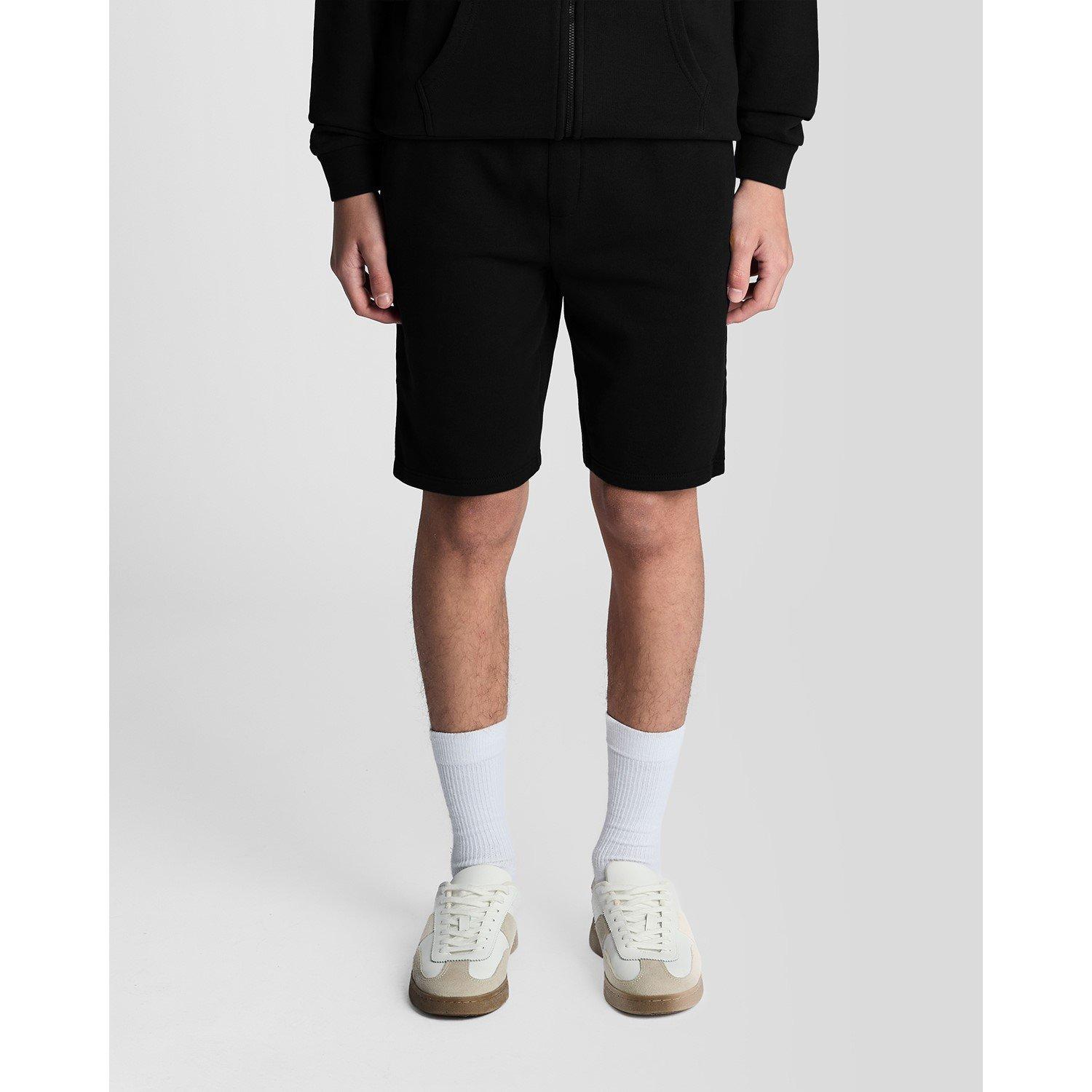 Crna - Lyle and Scott - Kids' Fleece Jogger Shorts - 1