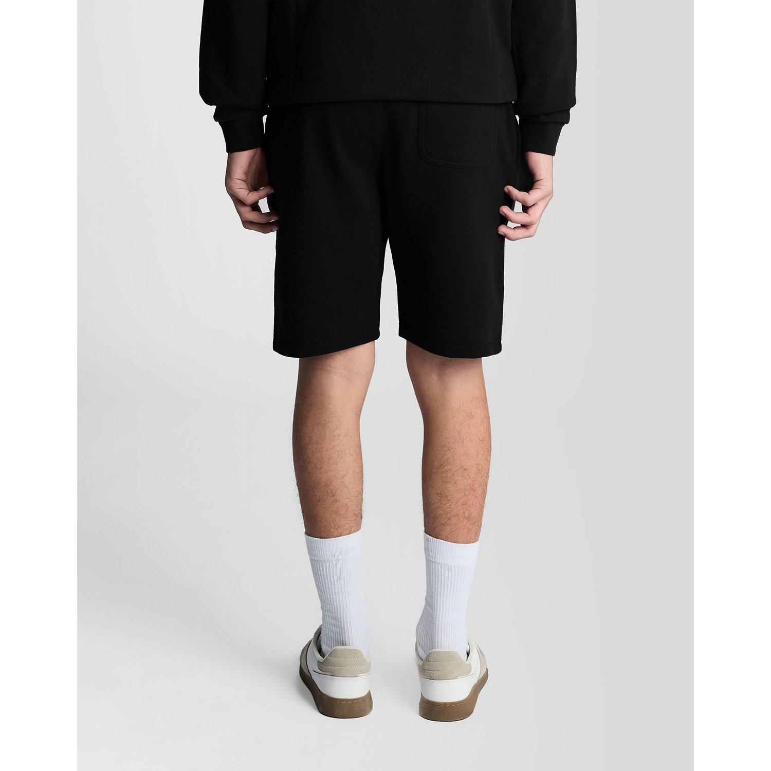 Crna - Lyle and Scott - Kids' Fleece Jogger Shorts - 2