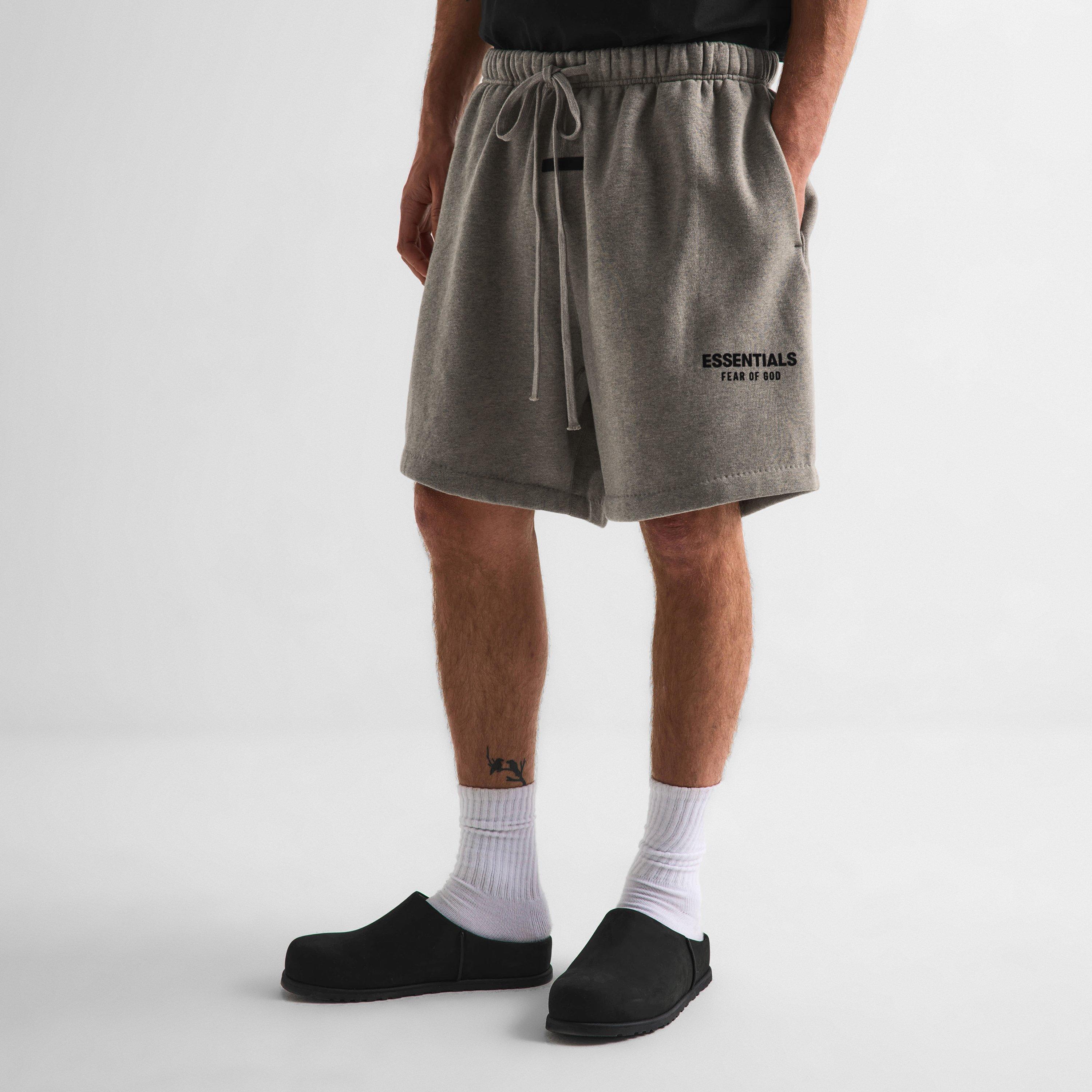 Grey - Fear Of God Essentials - Men's Fleece Jogger Shorts - 3
