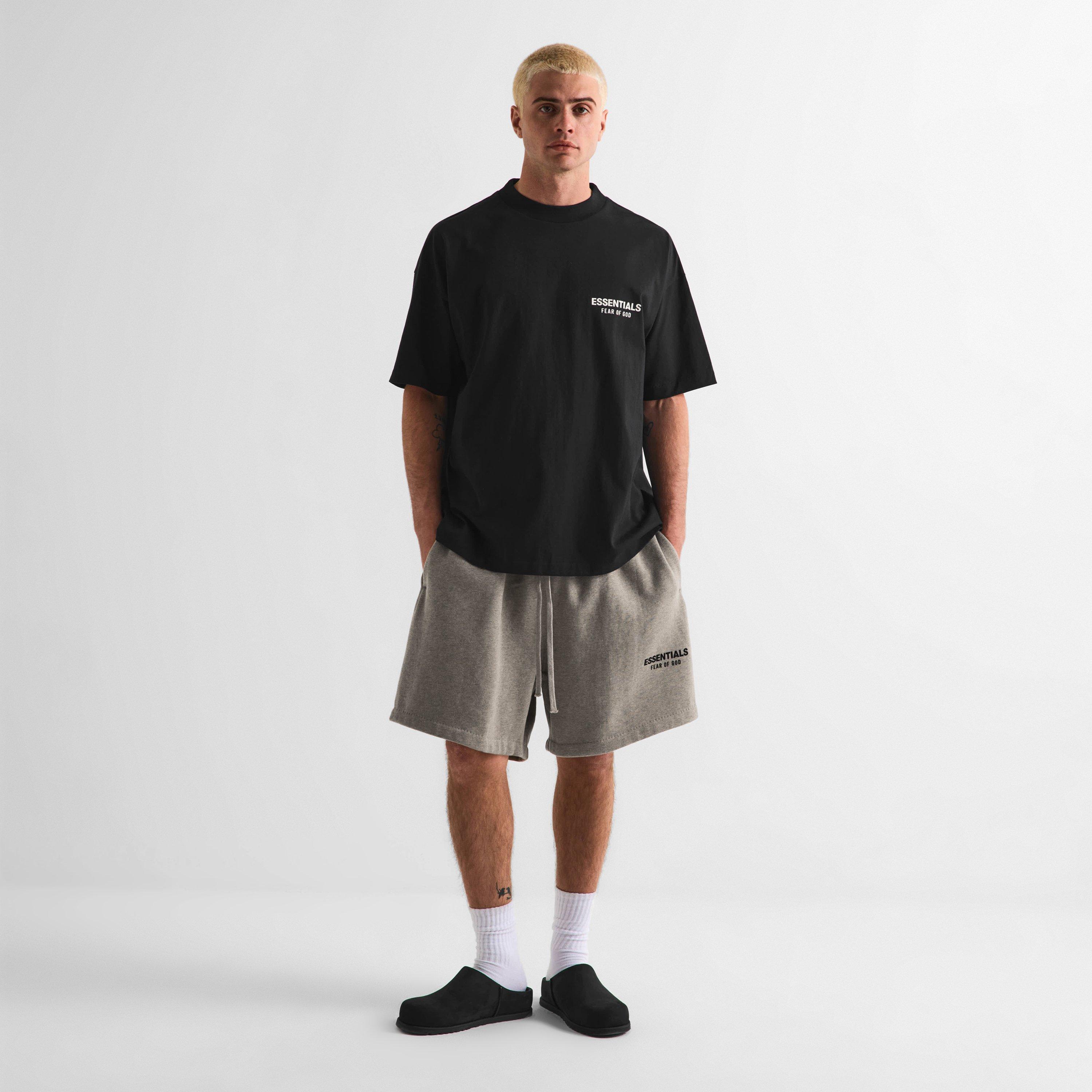 Grey - Fear Of God Essentials - Men's Fleece Jogger Shorts - 6