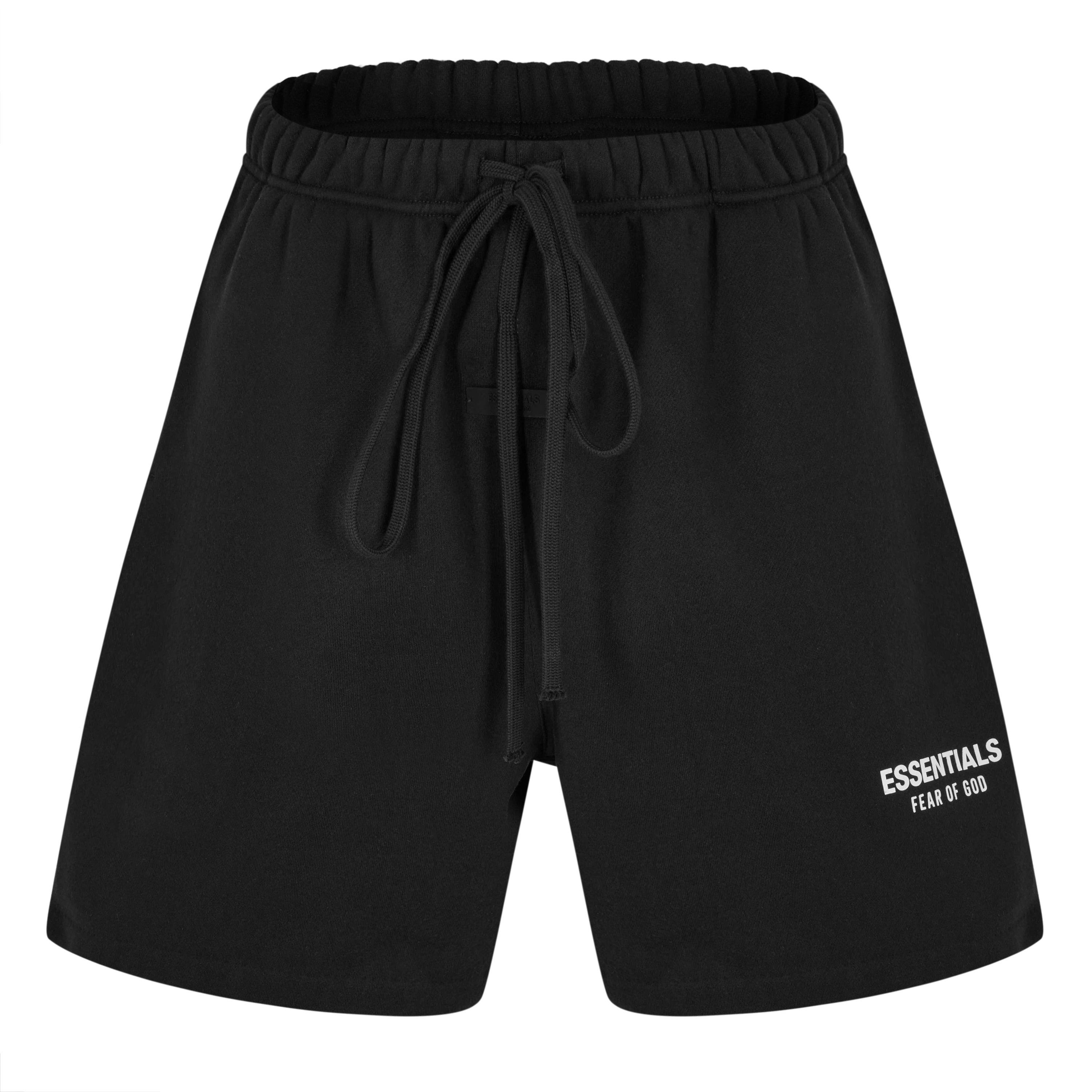 Jet Black - Fear Of God Essentials - Men's Fleece Jogger Shorts - 1