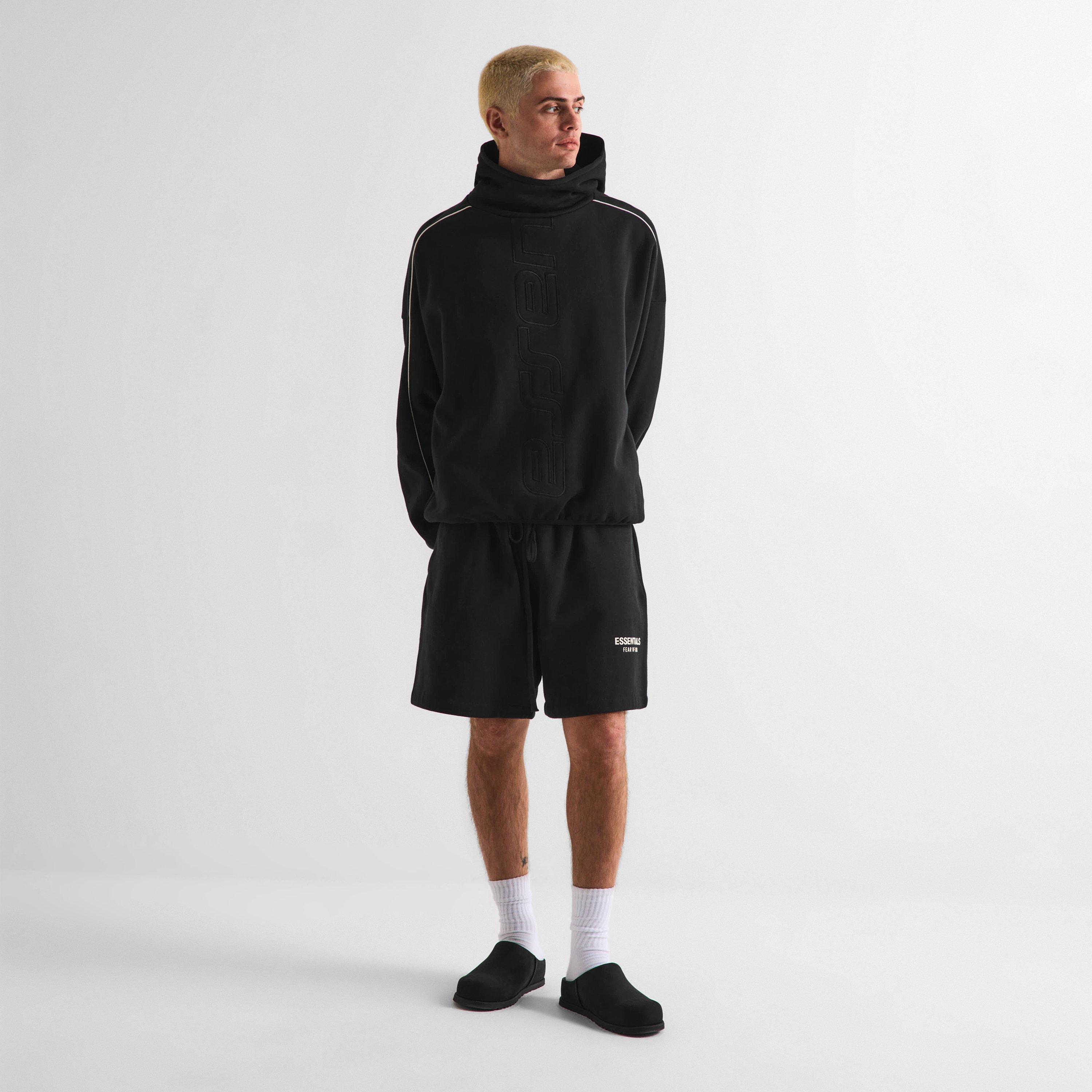 Jet Black - Fear Of God Essentials - Men's Fleece Jogger Shorts - 6