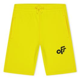 Off White Rounded Shorts Juniors