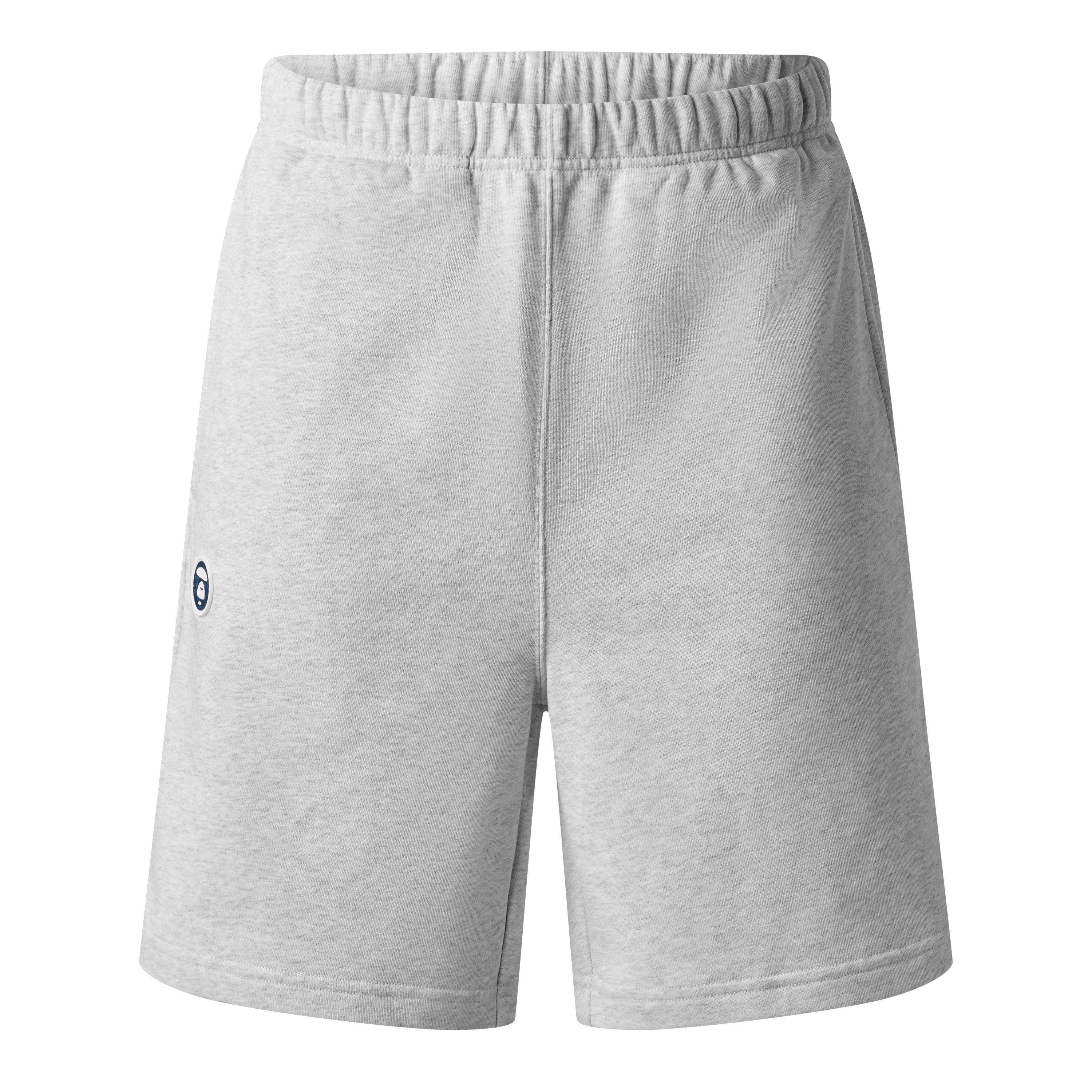 Aape Men's Fleece Jogger Shorts - Heather White - Small