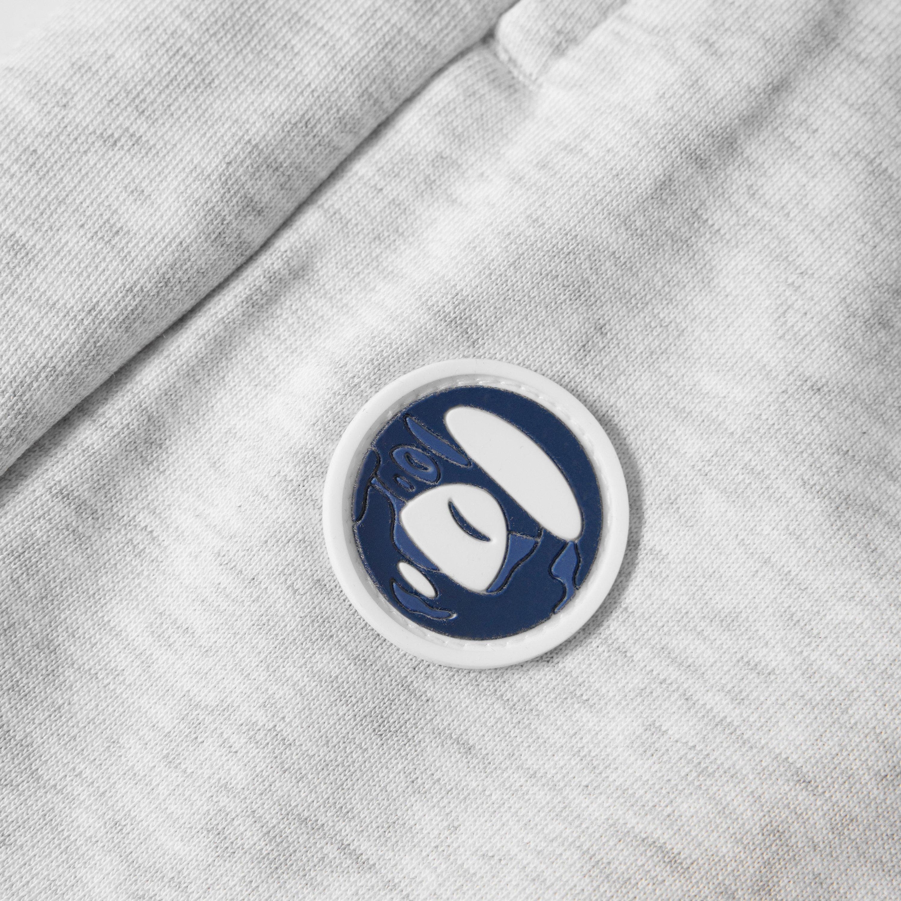 Heather White - AAPE - Men's Fleece Jogger Shorts - 5