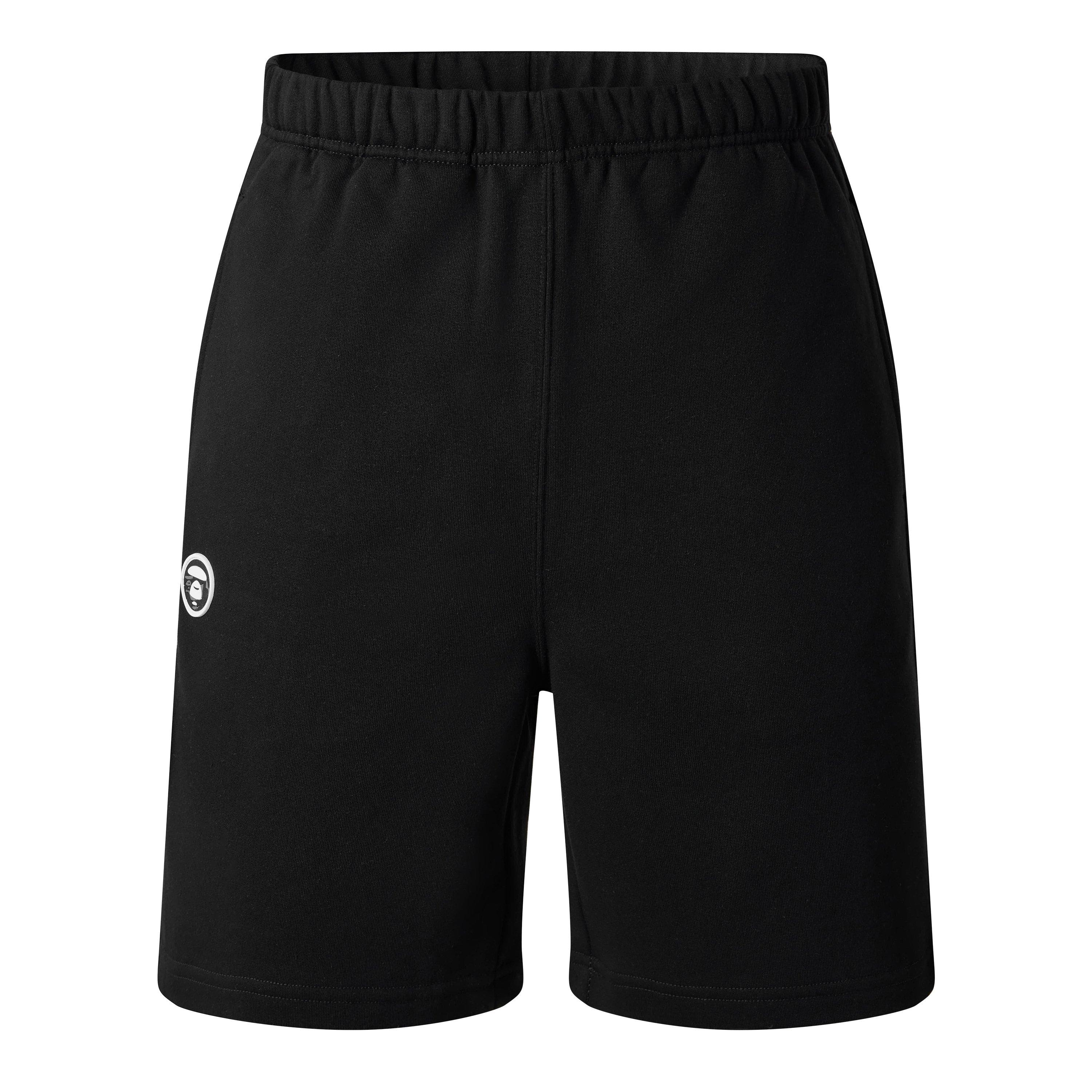 Black - AAPE - Men's Fleece Jogger Shorts - 1