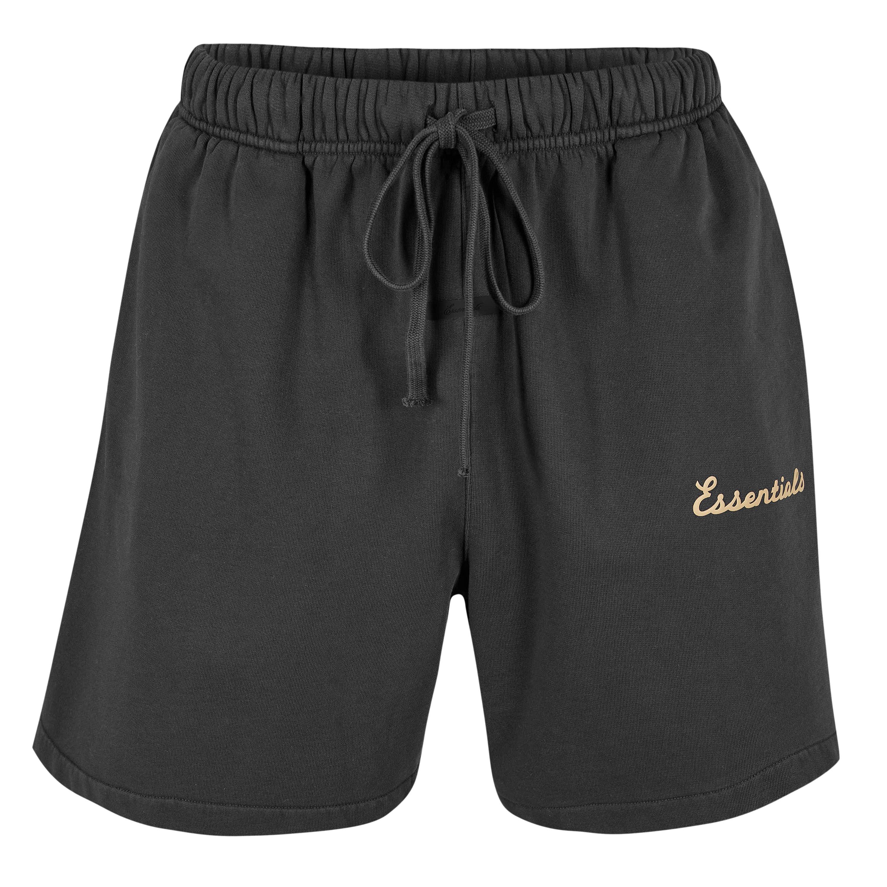 Fear Of God Essentials Men's Fleece Jogger Shorts - Black - Small