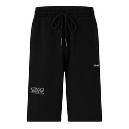 Off White Logo Shorts Sn99