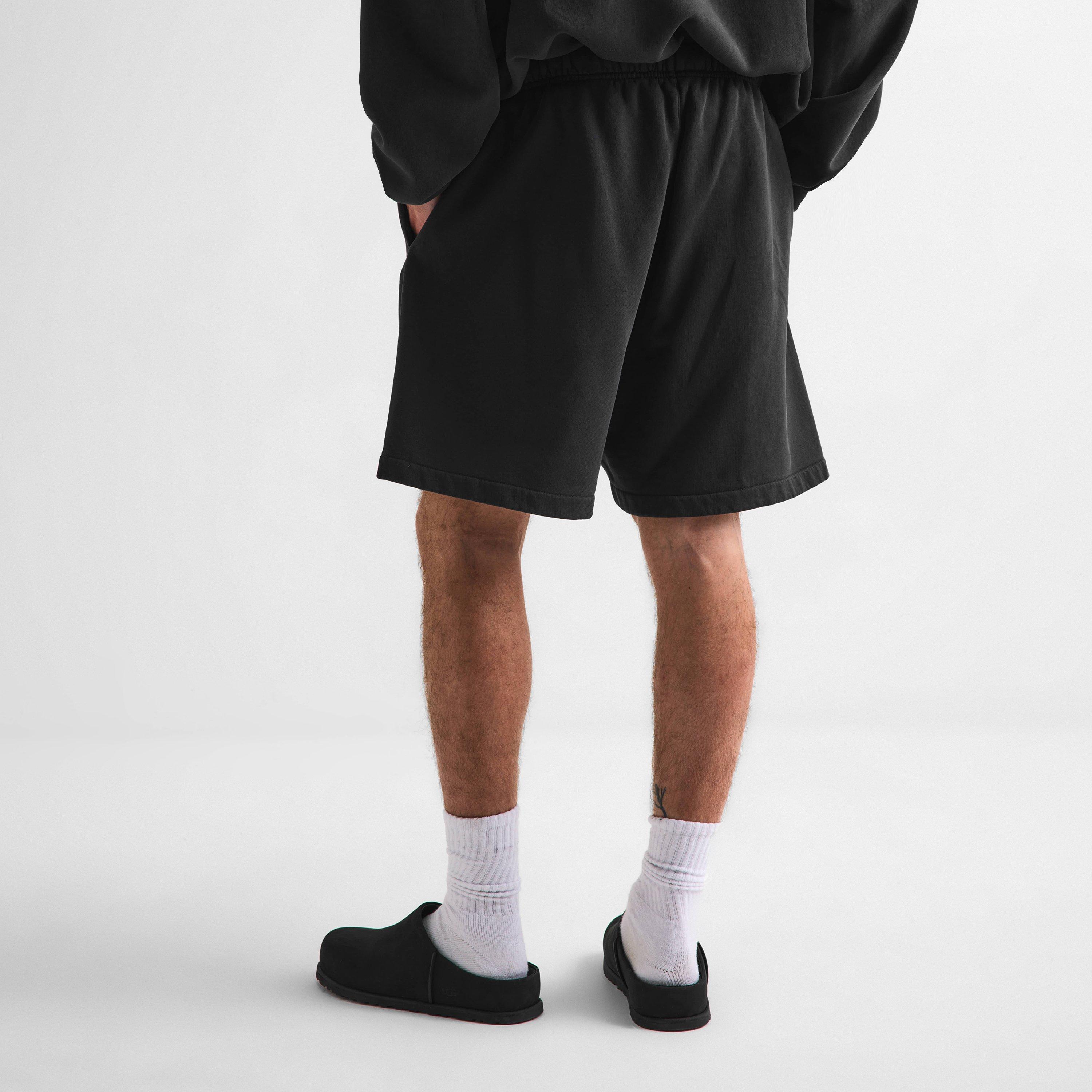 Black - Fear Of God Essentials - Men's Fleece Jogger Shorts - 4