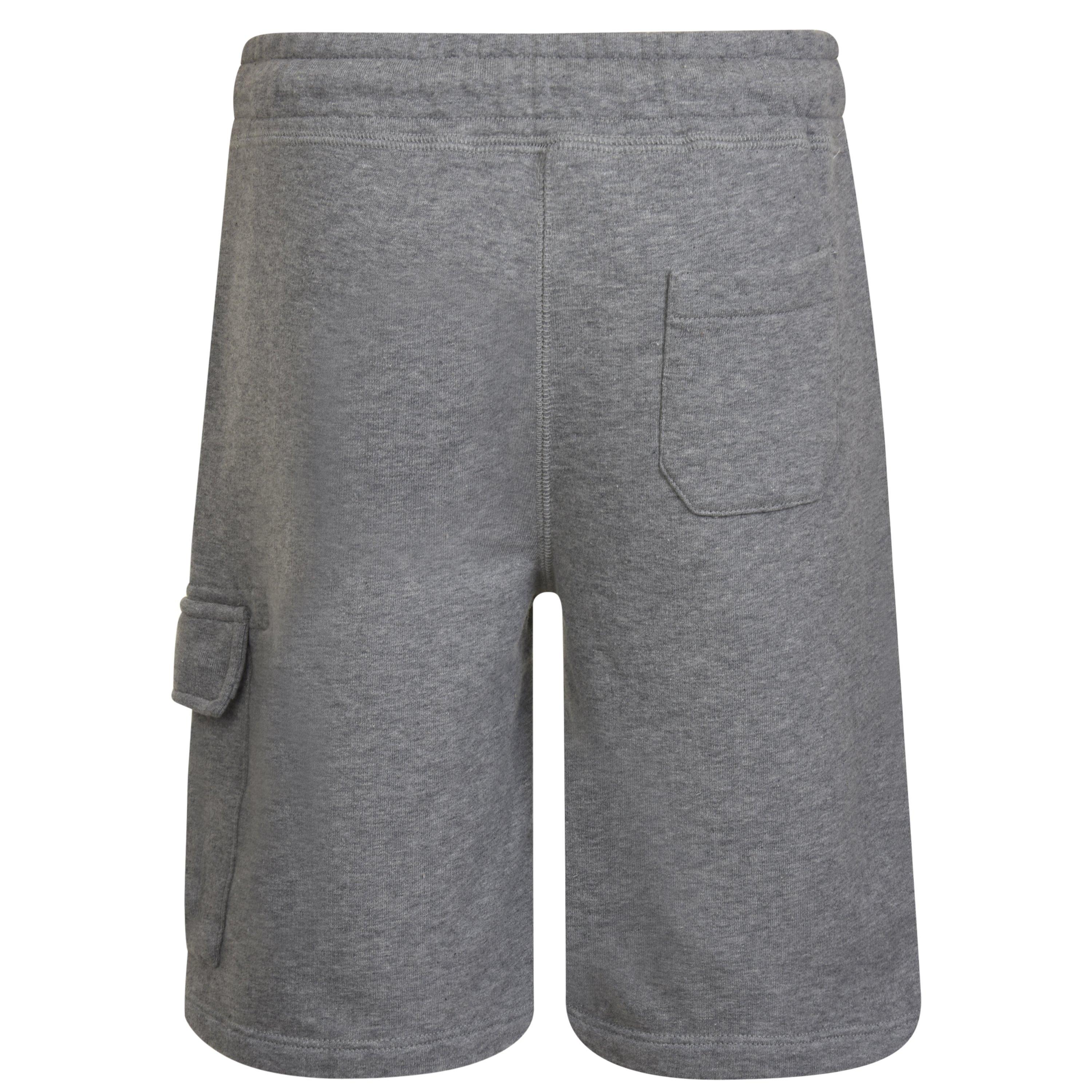 Grey Mel 60901 - CP Company - Boys' Lens Fleece Jogger Shorts - 2