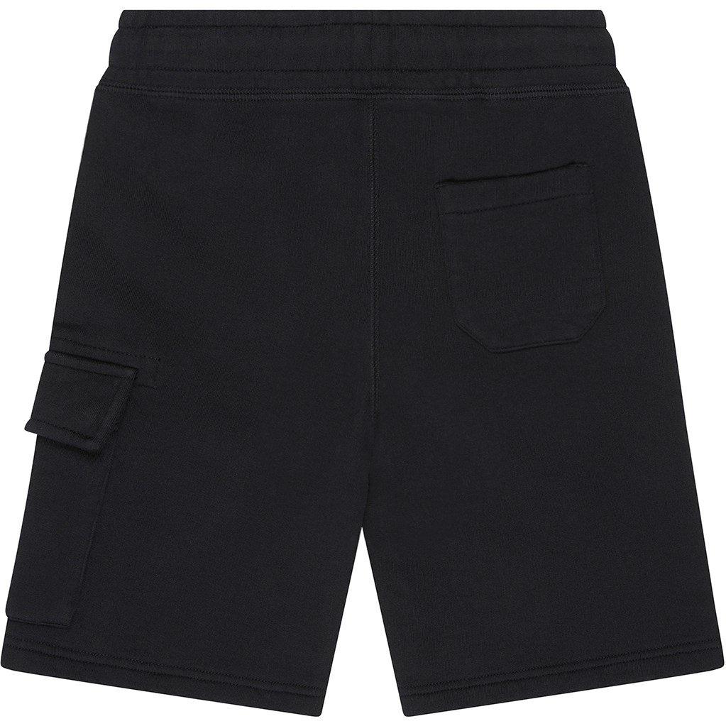 Black 60100 - CP Company - Boys' Lens Fleece Jogger Shorts - 2