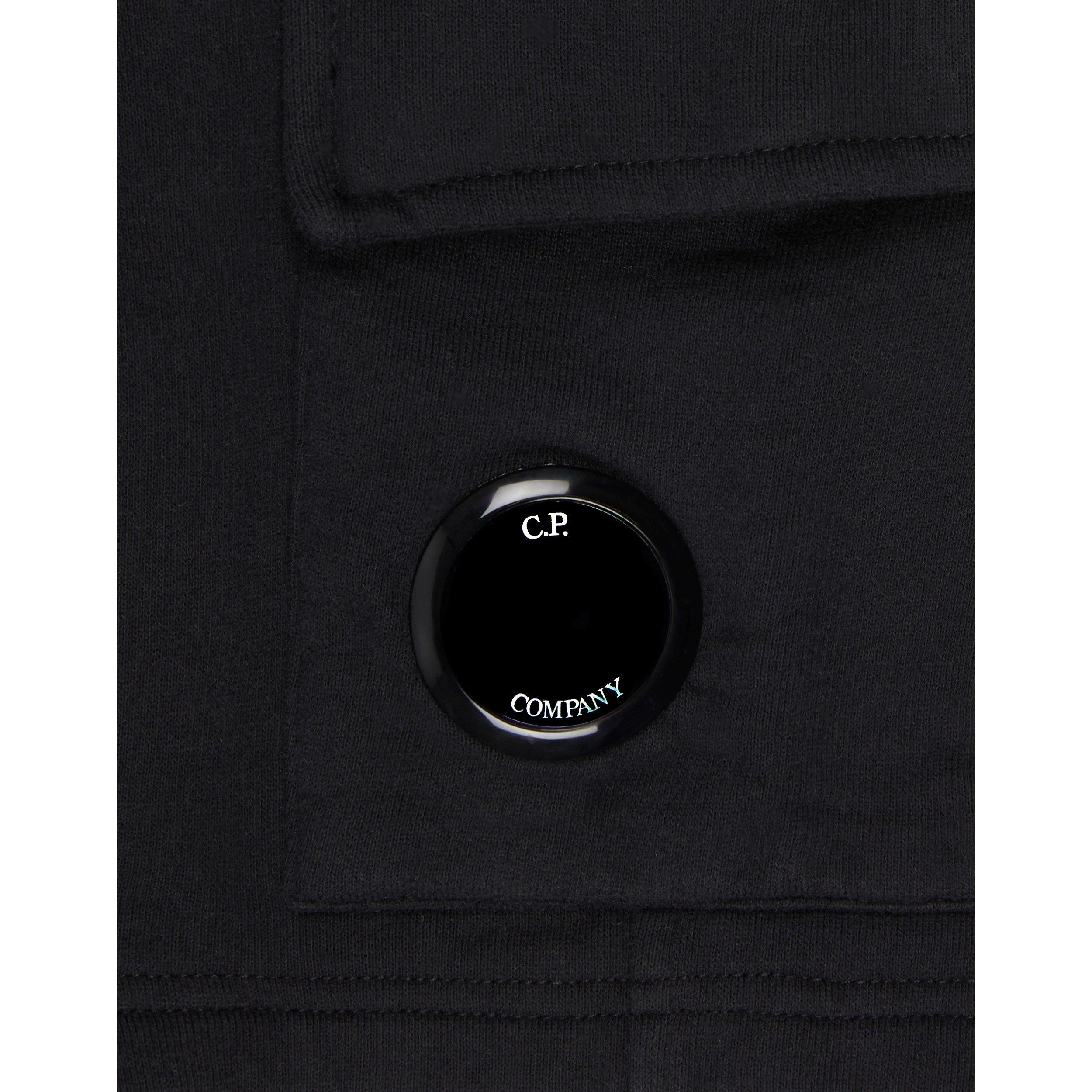 Black 60100 - CP Company - Boys' Lens Fleece Jogger Shorts - 4