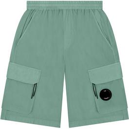 CP Company Boys Lens Fleece Shorts