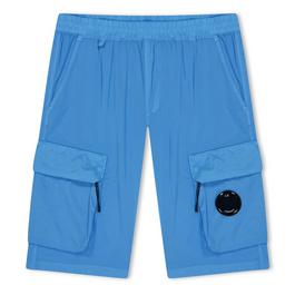 CP Company Boys Lens Fleece Shorts