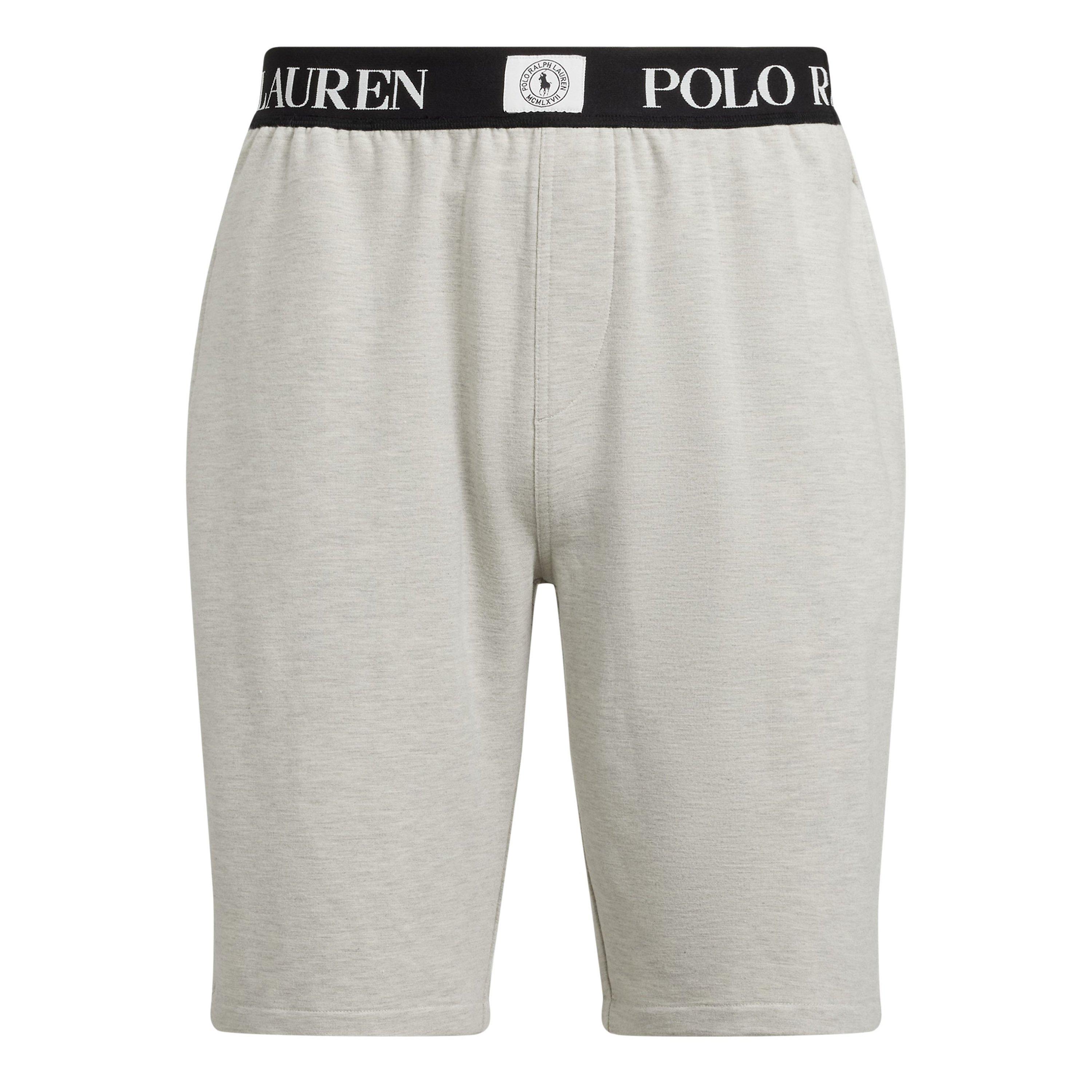 Light Sprt Hthr - Polo Ralph Lauren - Men's Puck Logo Jersey Jogger Shorts - 1