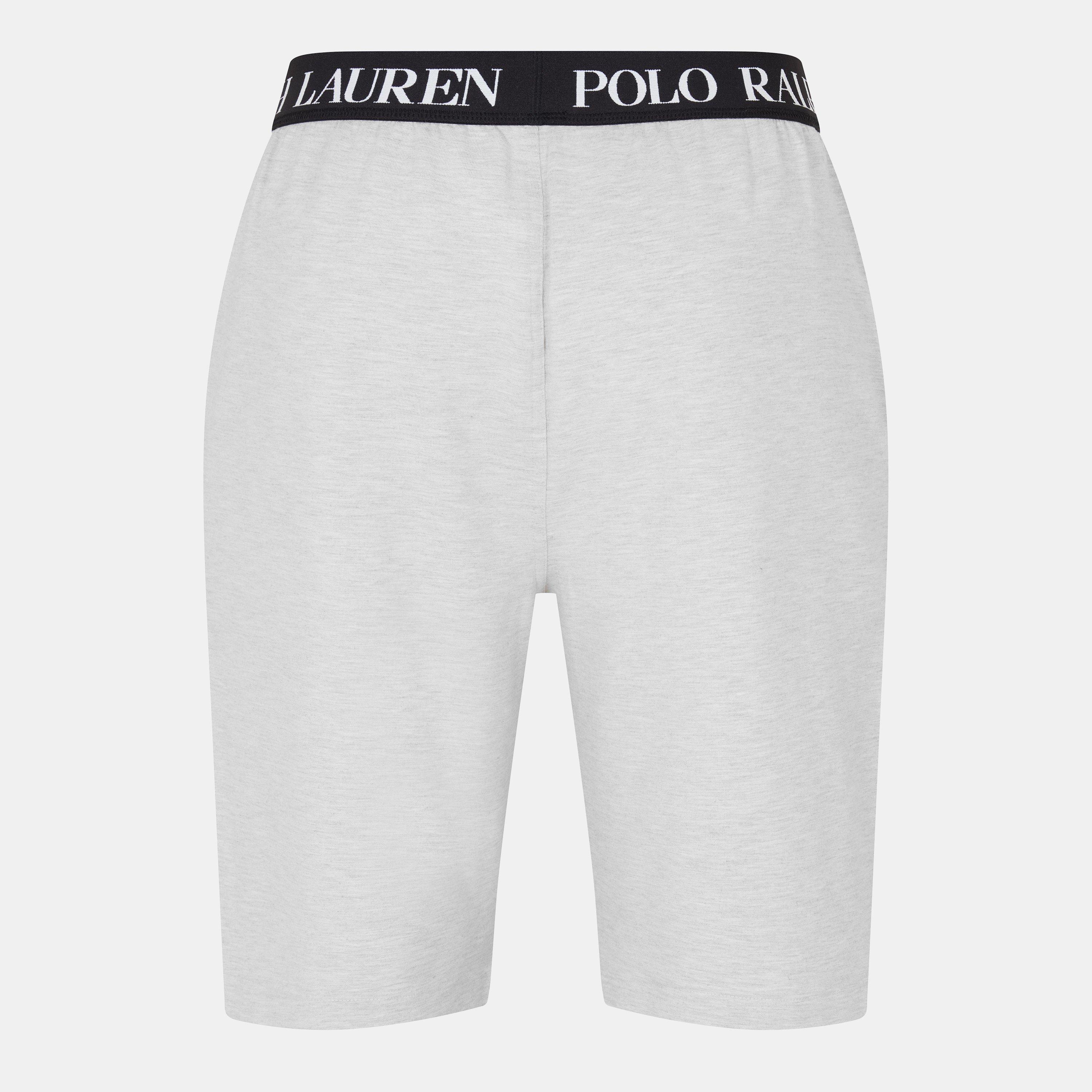 Light Sprt Hthr - Polo Ralph Lauren - Men's Puck Logo Jersey Jogger Shorts - 2