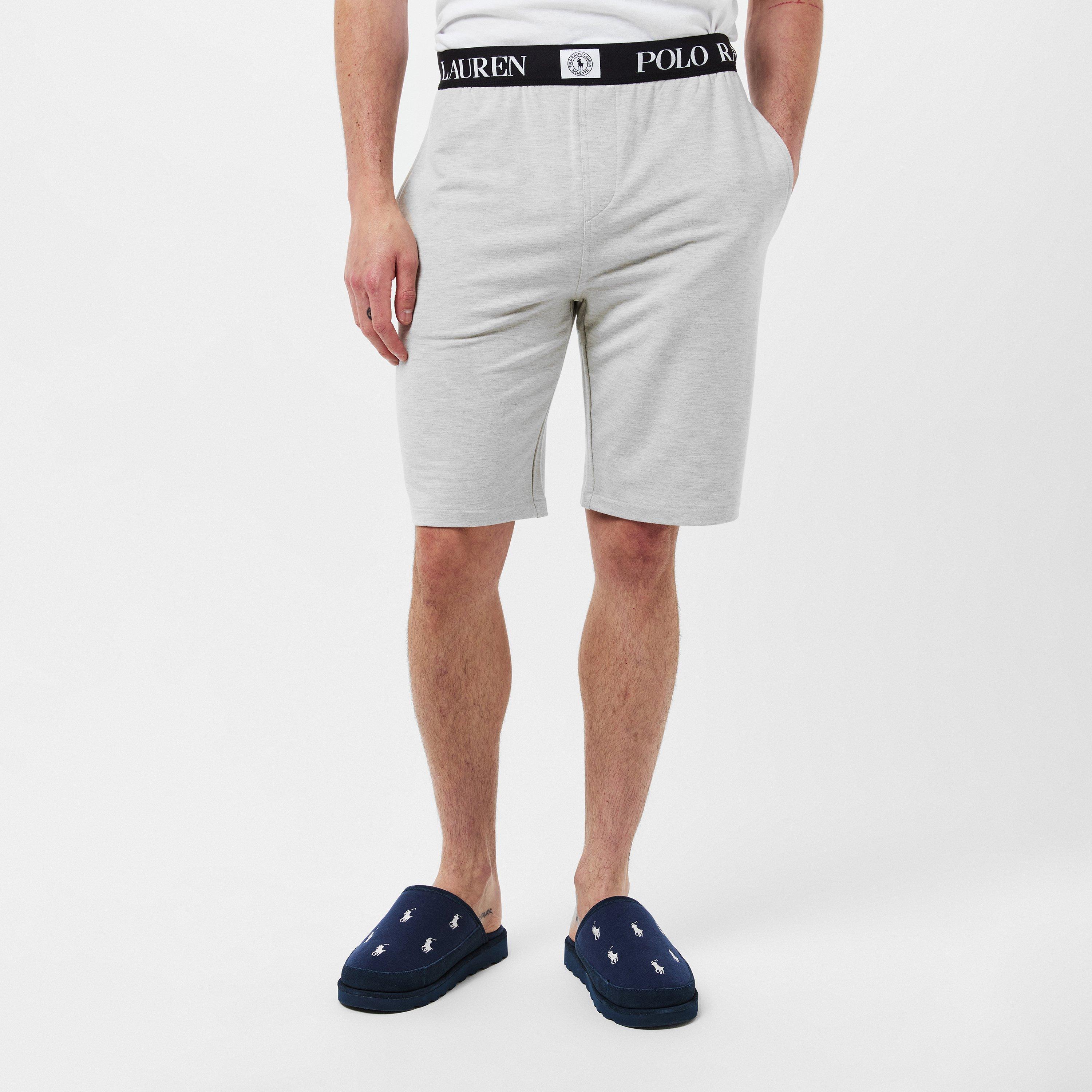 Light Sprt Hthr - Polo Ralph Lauren - Men's Puck Logo Jersey Jogger Shorts - 3