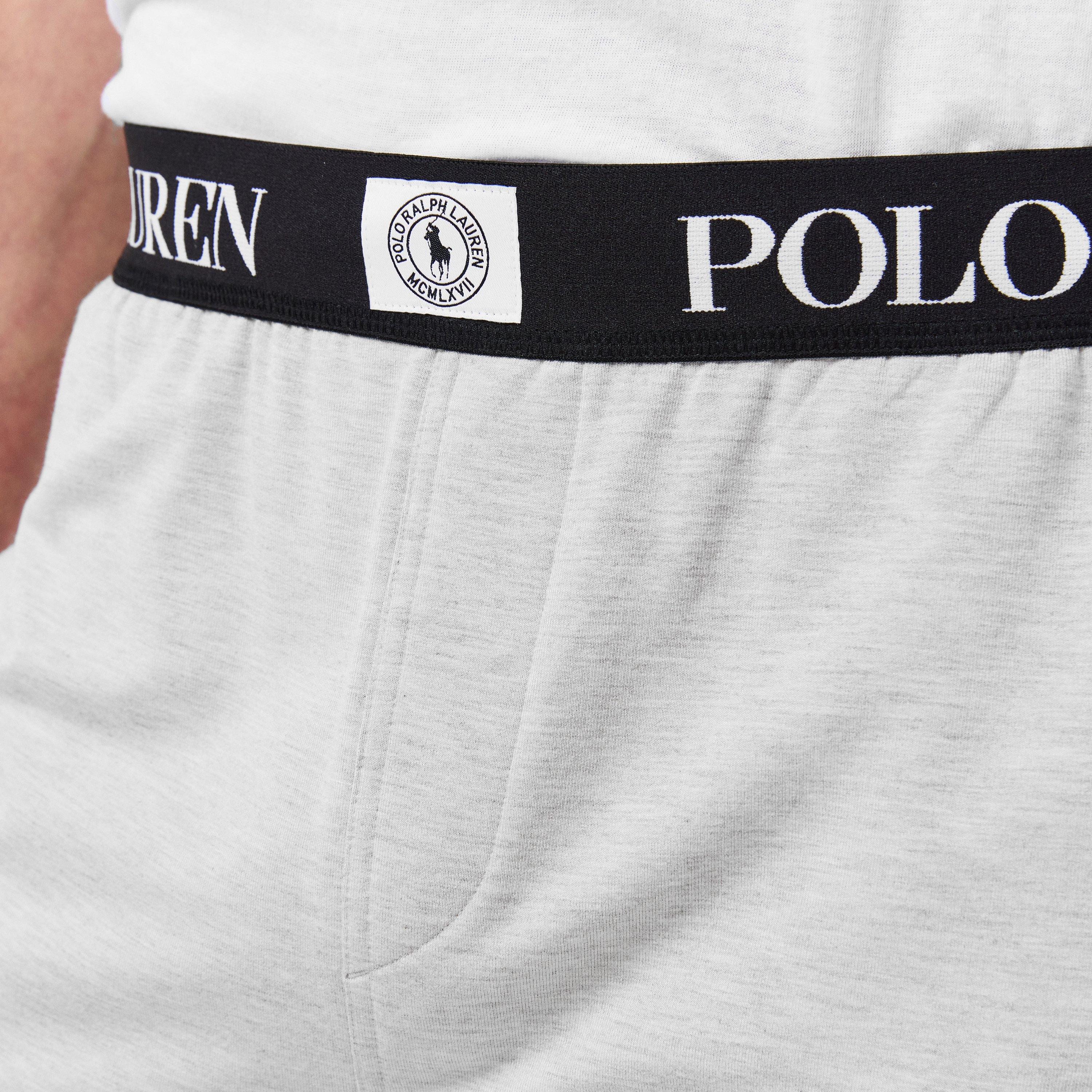 Light Sprt Hthr - Polo Ralph Lauren - Men's Puck Logo Jersey Jogger Shorts - 5