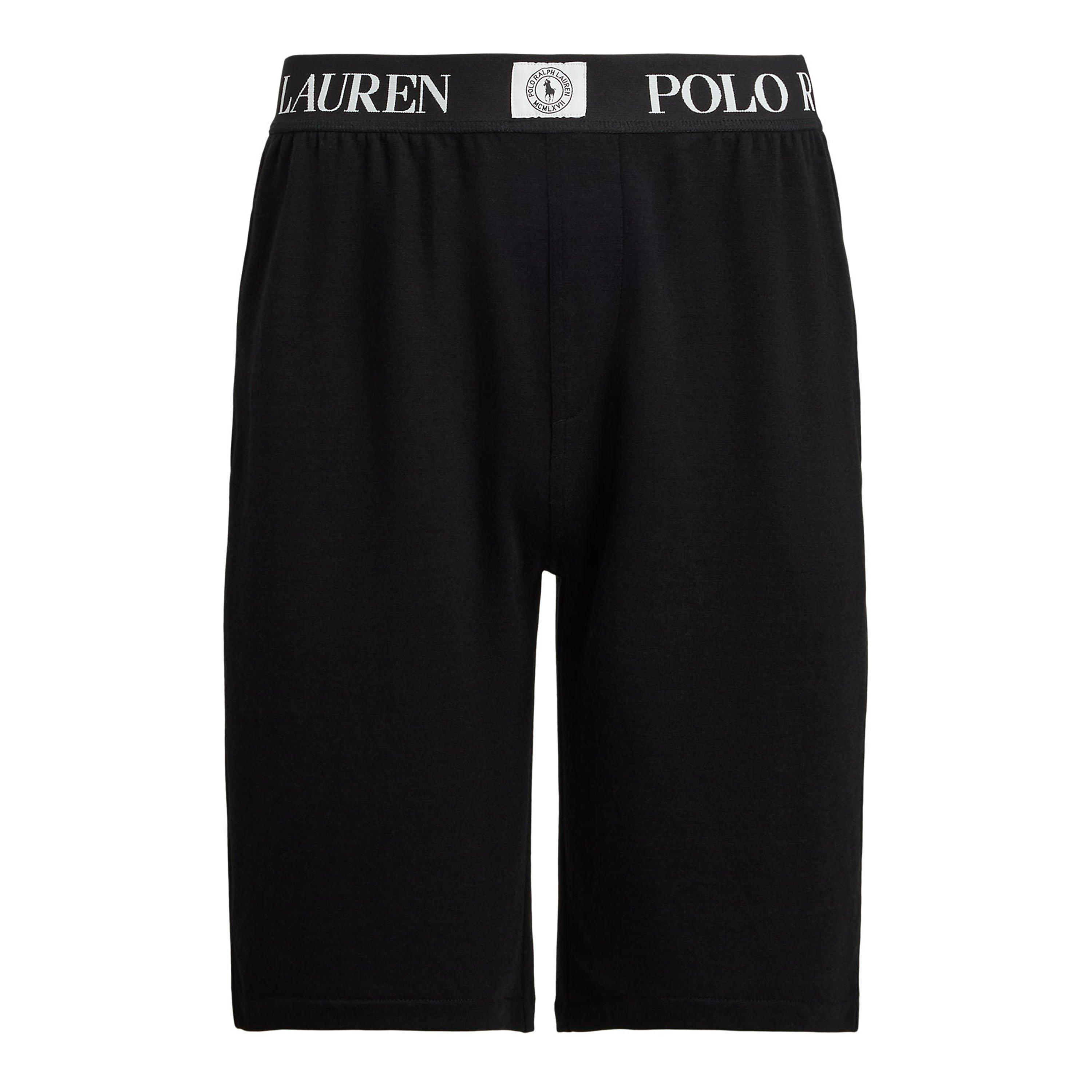 Polo Black - Polo Ralph Lauren - Men's Puck Logo Jersey Jogger Shorts - 1
