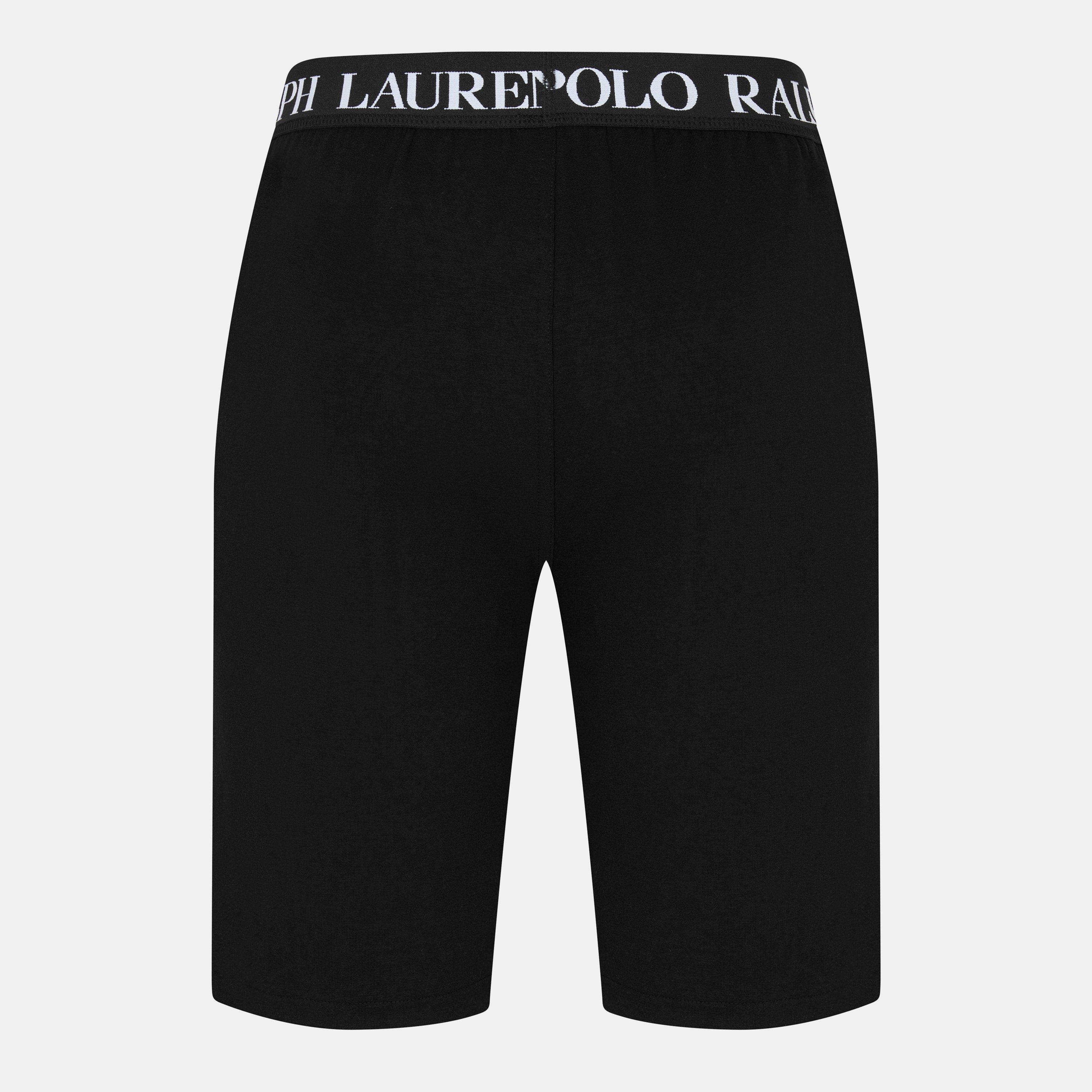 Polo Black - Polo Ralph Lauren - Men's Puck Logo Jersey Jogger Shorts - 2
