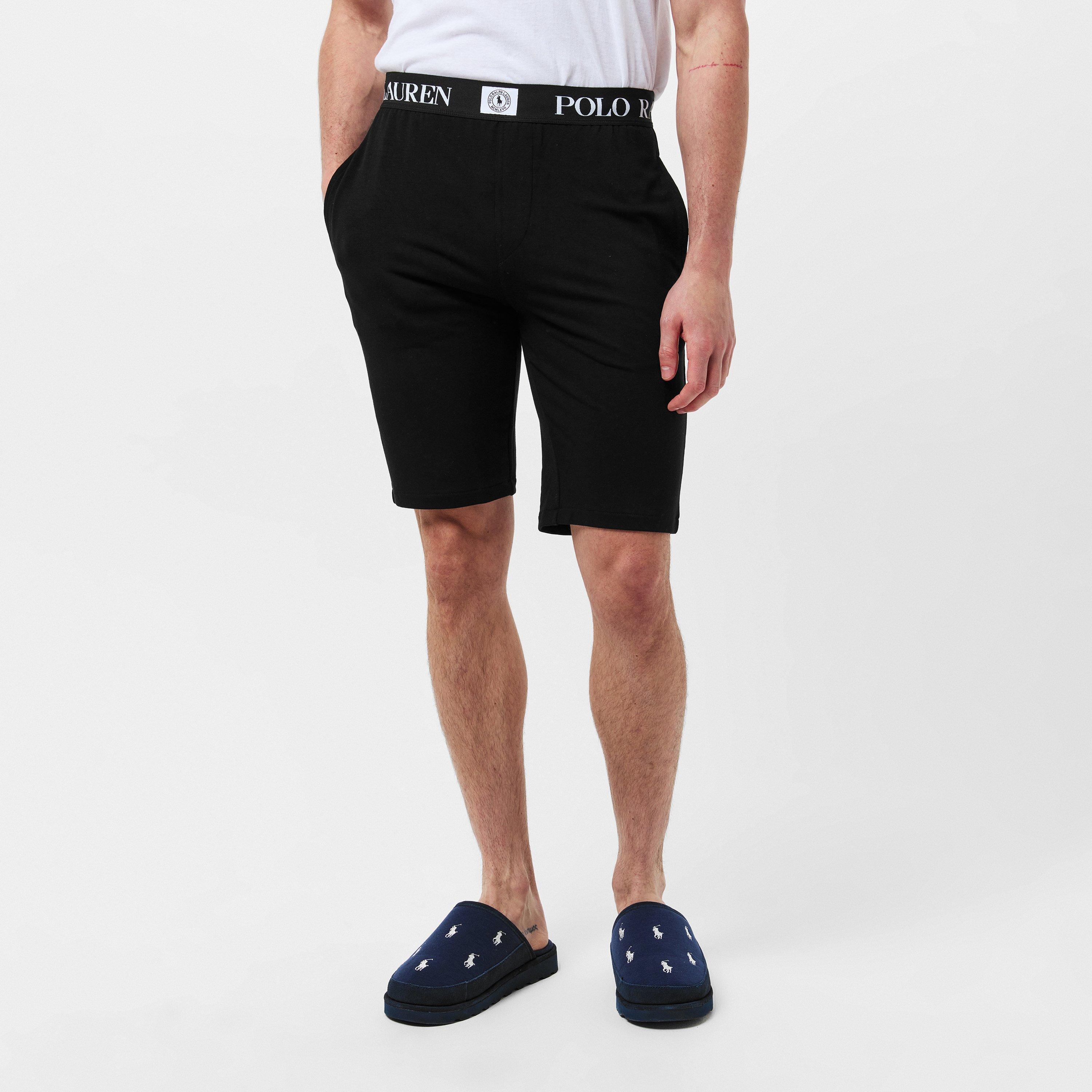 Polo Black - Polo Ralph Lauren - Men's Puck Logo Jersey Jogger Shorts - 3