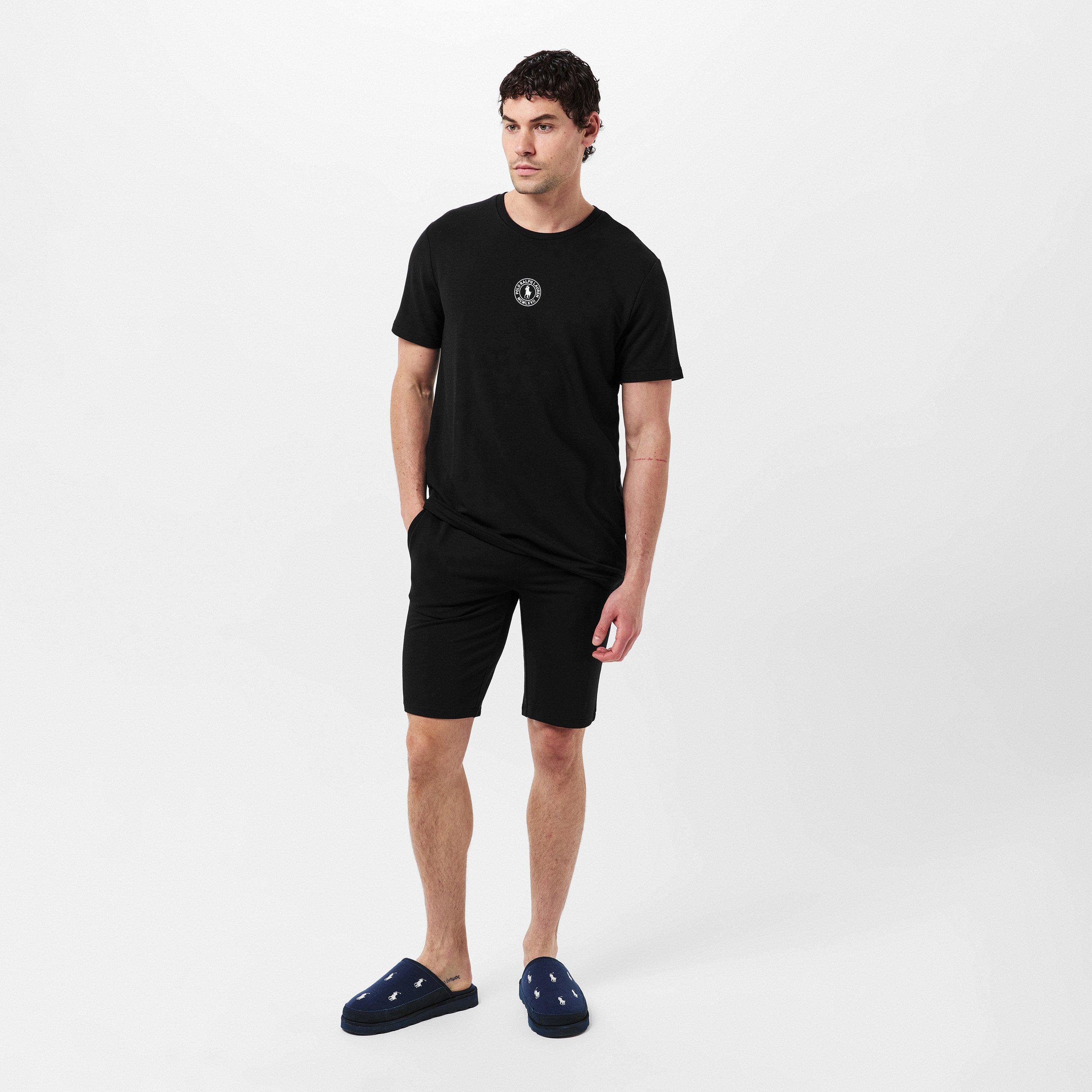 Polo Black - Polo Ralph Lauren - Men's Puck Logo Jersey Jogger Shorts - 6